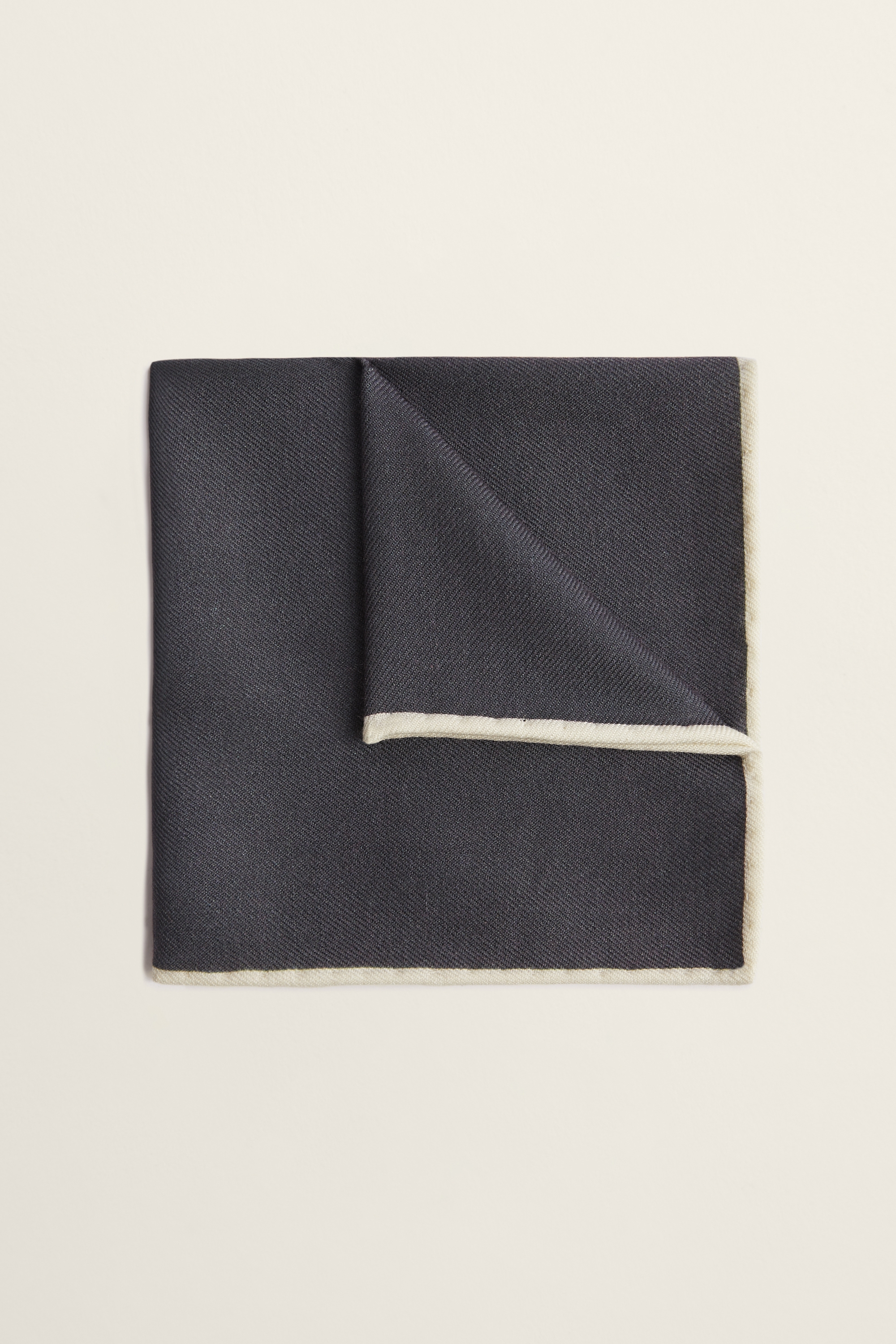 Grey Silk & Wool Pocket Square | Buy Online at Moss