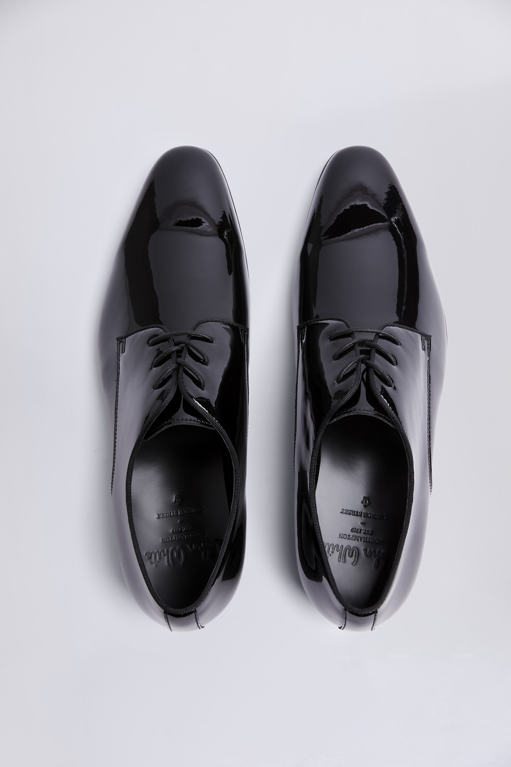 John White Ivy Black Patent Dress Shoes | Buy Online at Moss