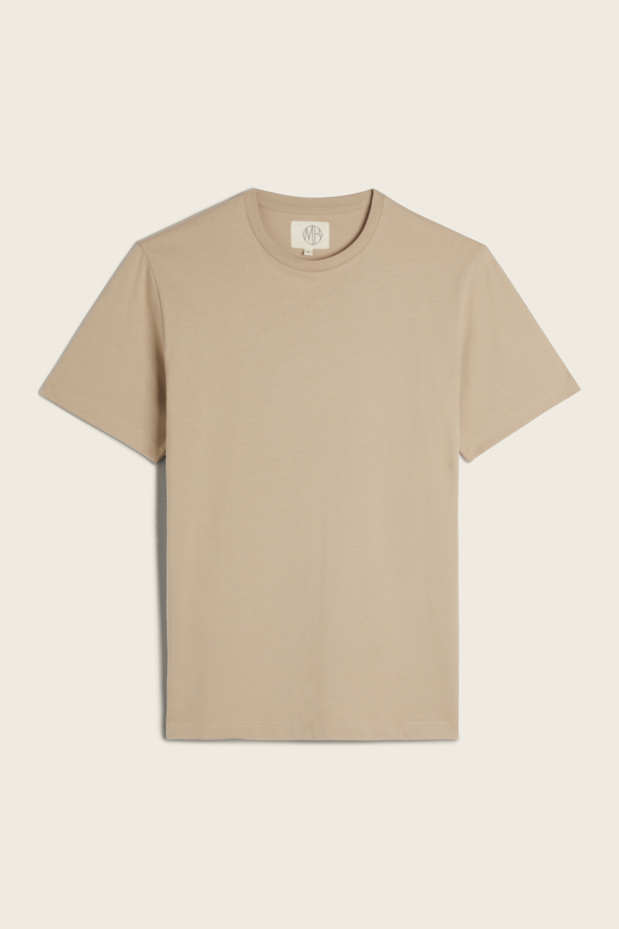 Taupe Crew-Neck T-Shirt