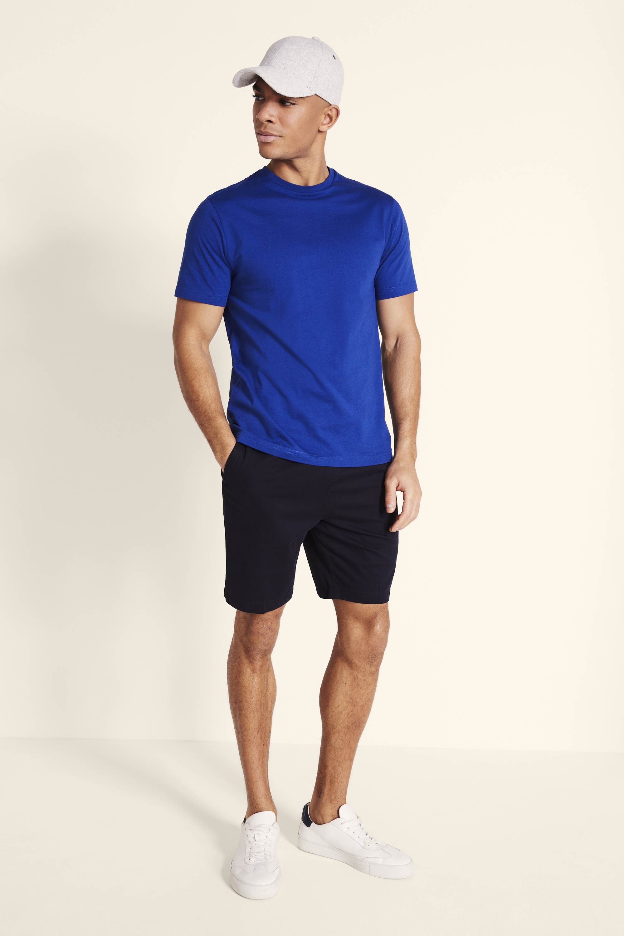 Cobalt Blue Crew-Neck T-Shirt