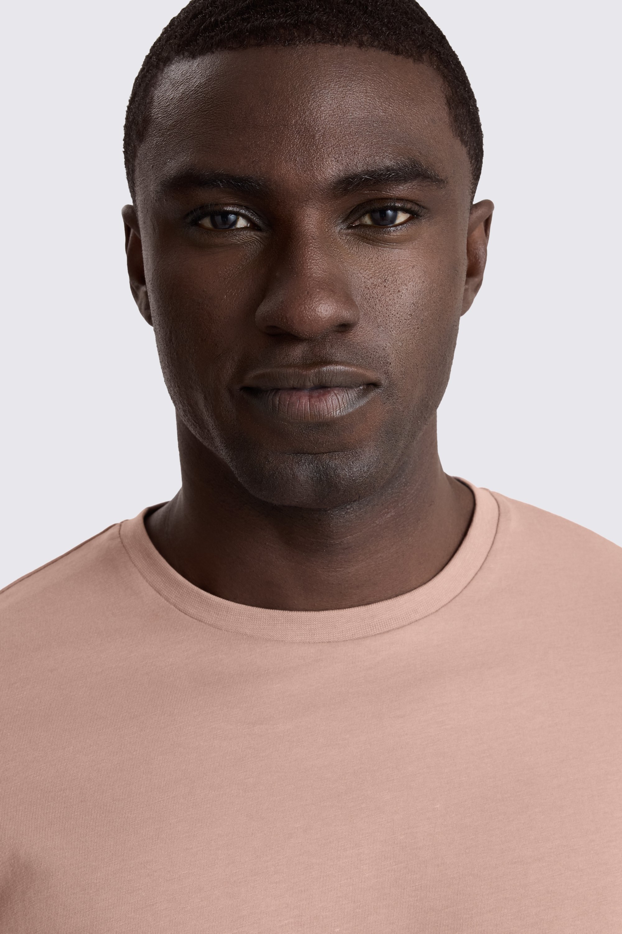 Light Mauve Crew-Neck T-Shirt