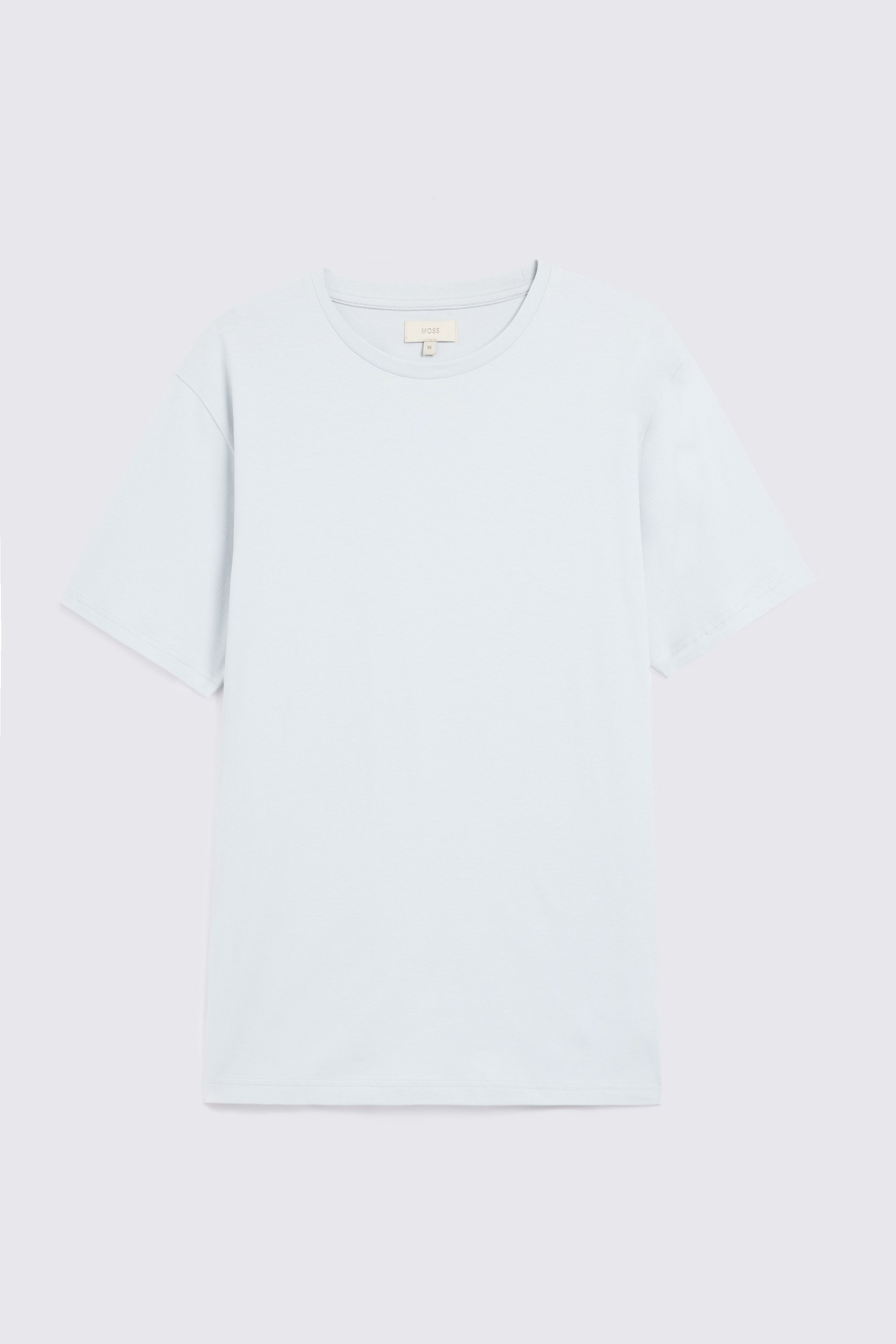 Light Blue Cotton Crew-Neck T-Shirt