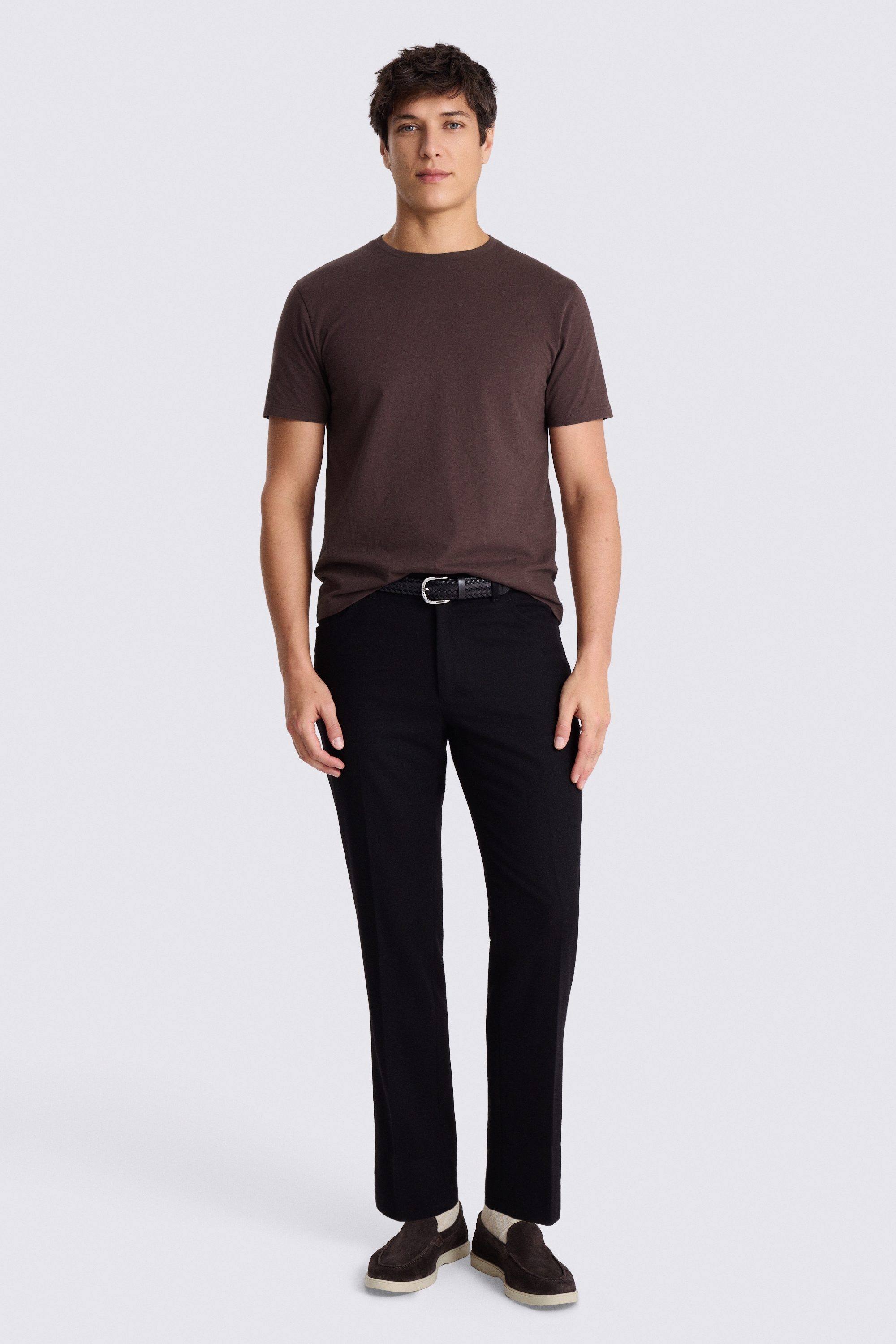 Maroon Cotton Crew-Neck T-Shirt