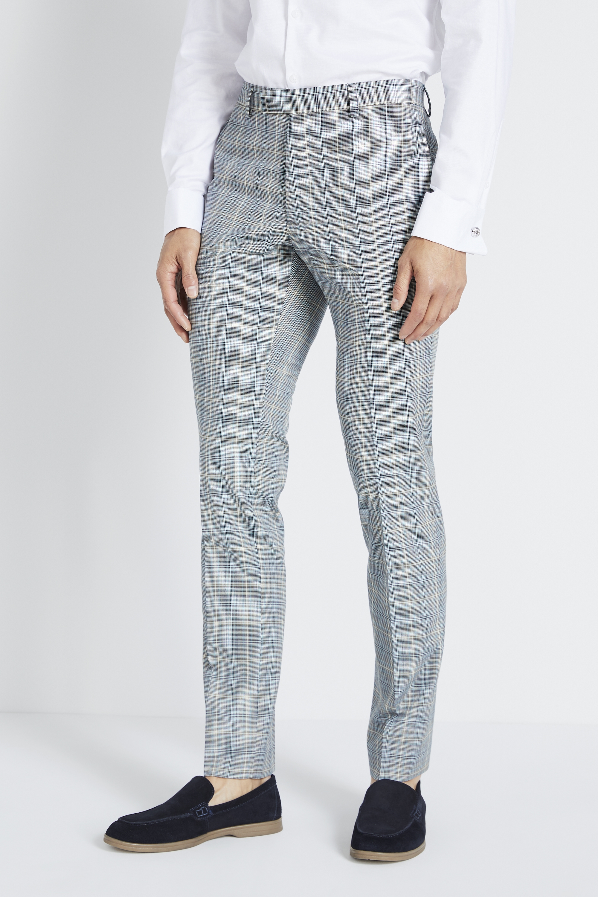 moss bros windowpane suit