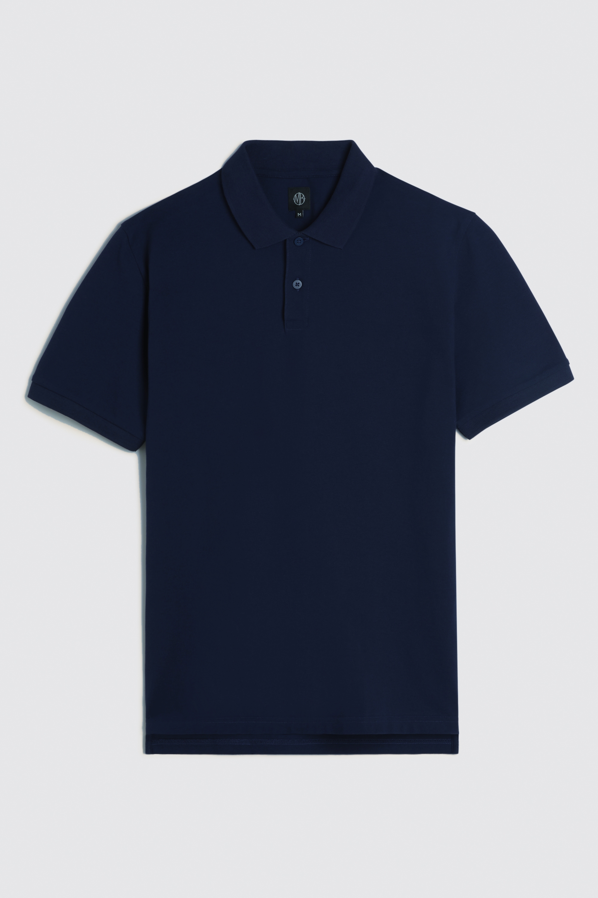 Navy Pique Polo Shirt | Buy Online at Moss