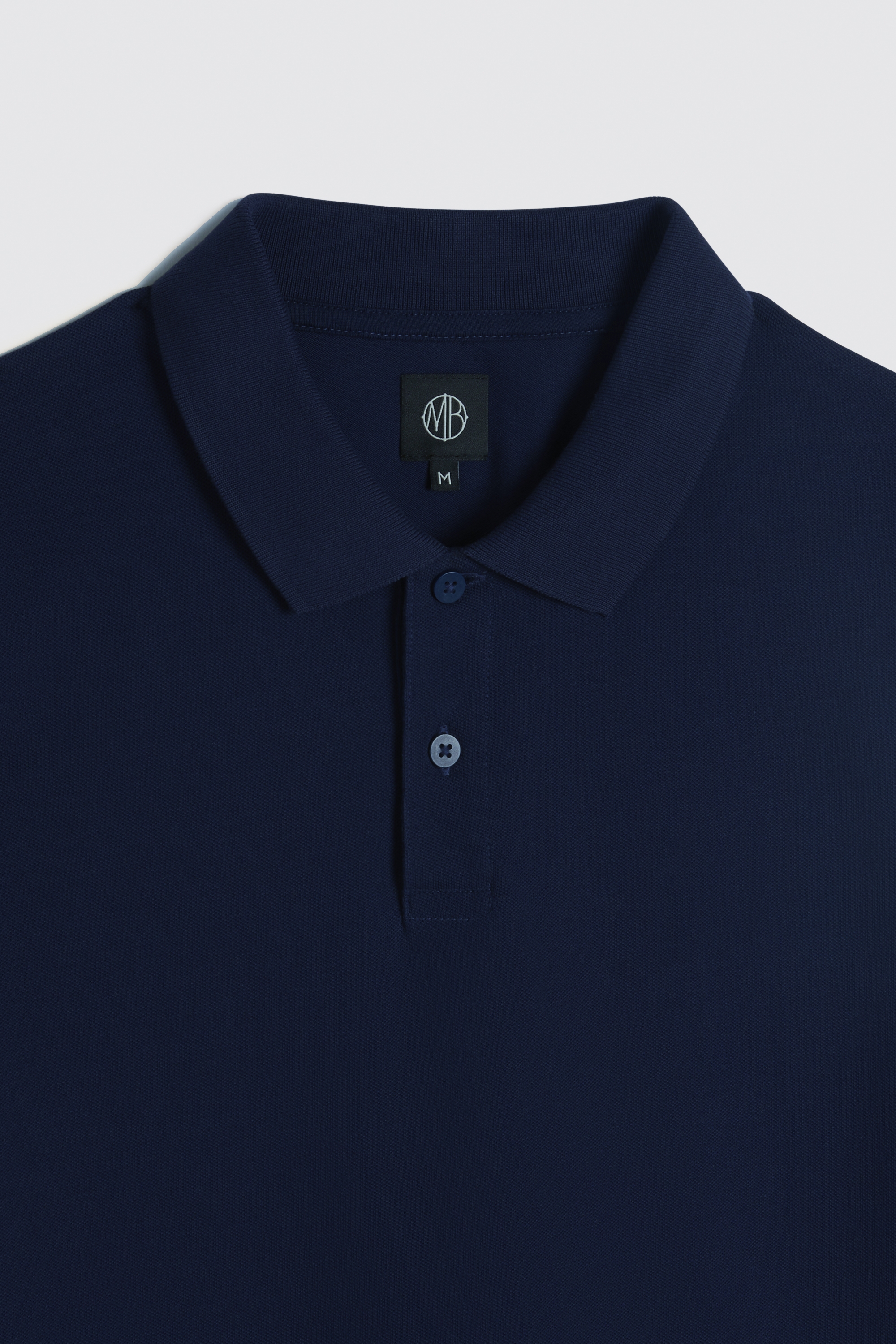 Navy Pique Polo Shirt | Buy Online at Moss
