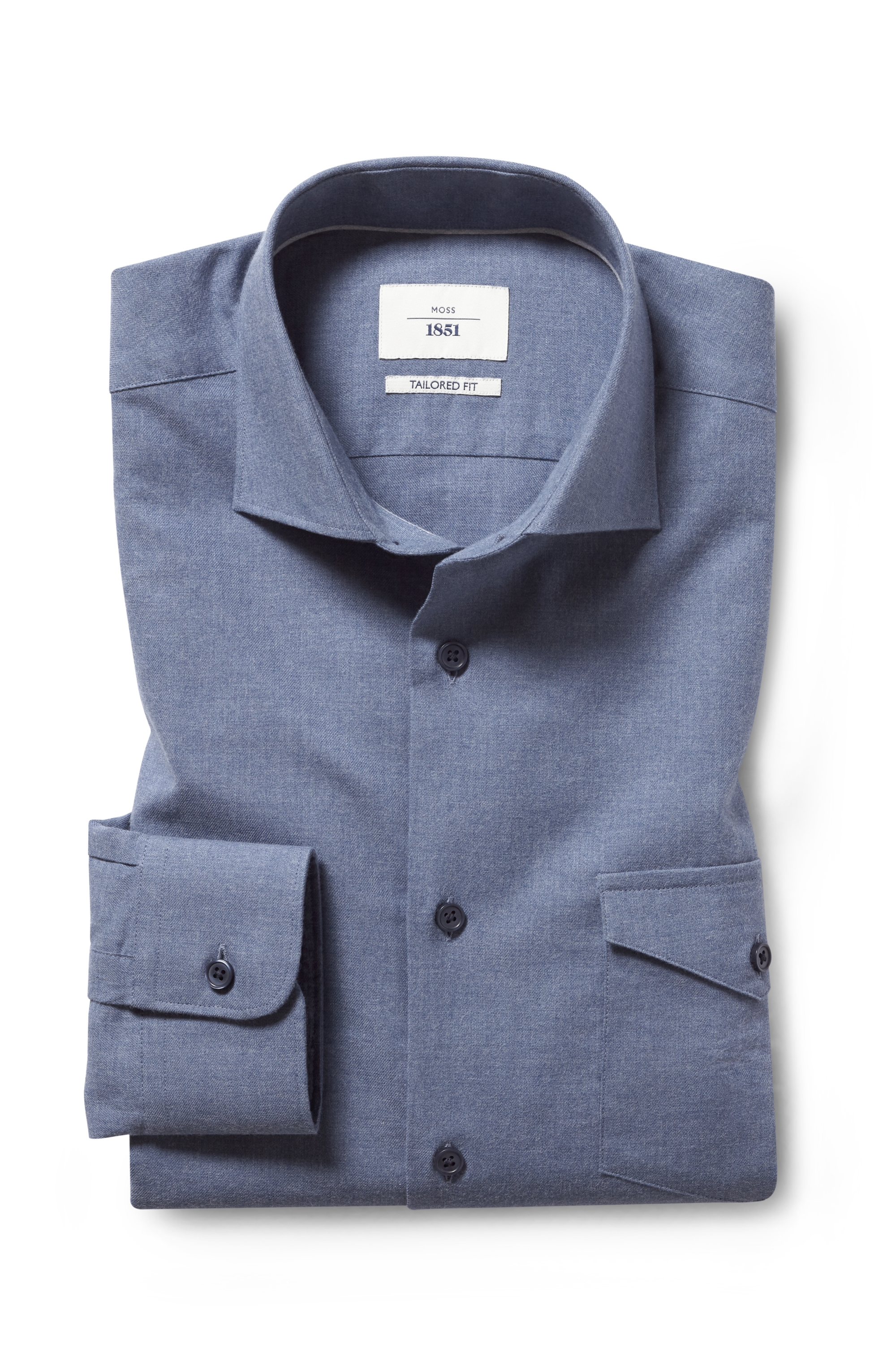 Tailored Fit Blue Overshirt
