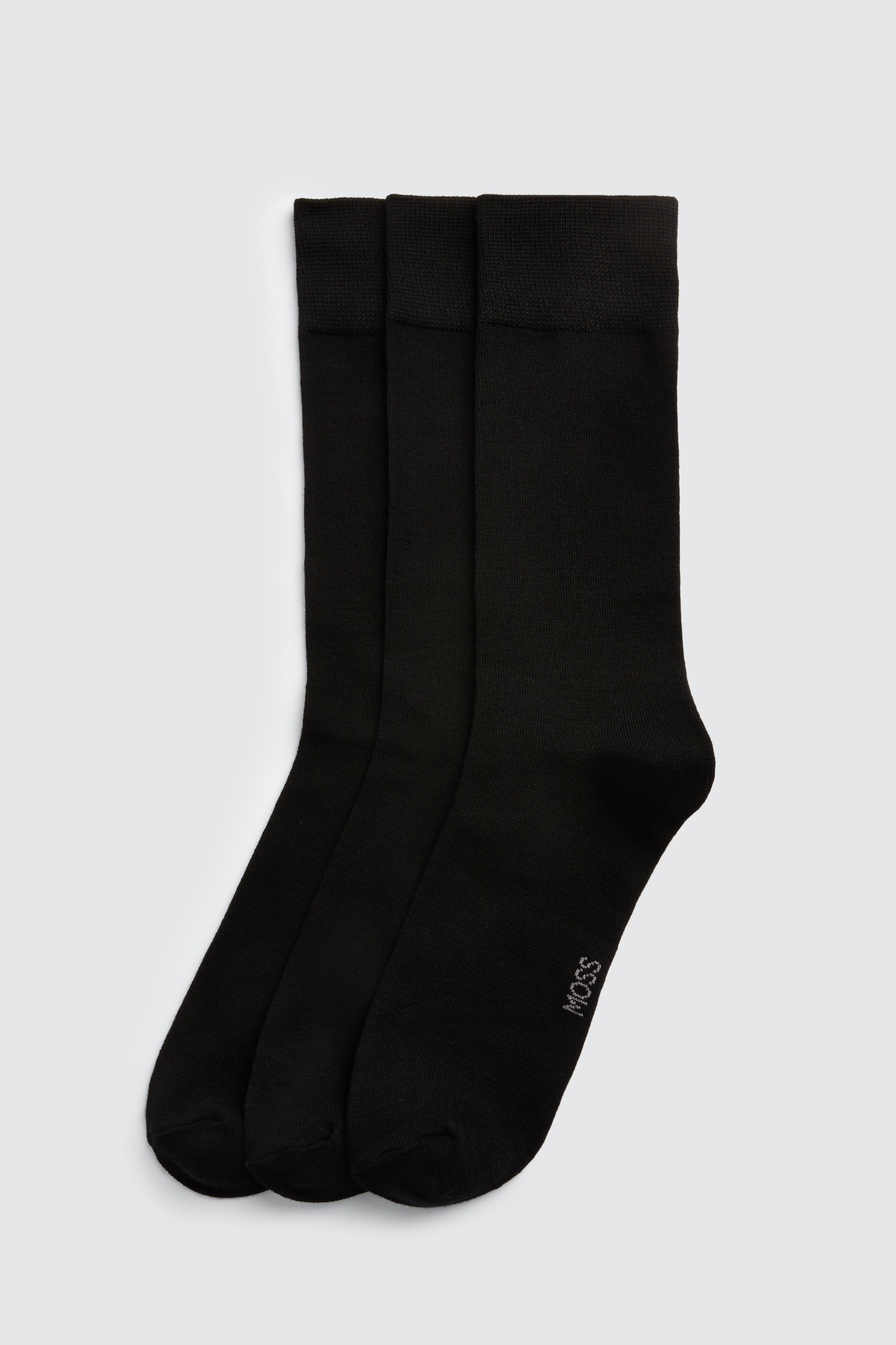 Black 3-Pack Bamboo Socks | Buy Online at Moss