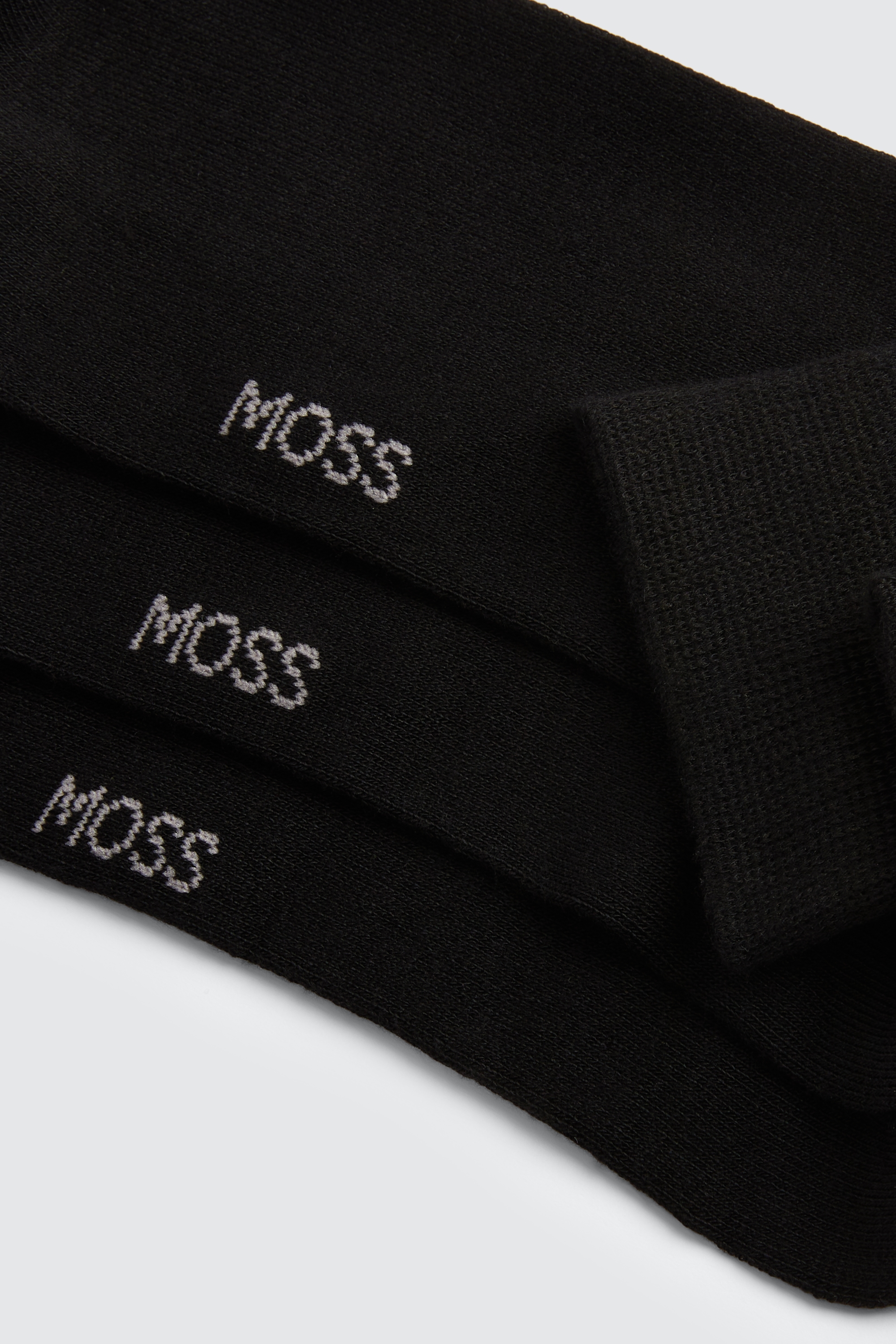 Black 3-Pack Bamboo Socks | Buy Online at Moss