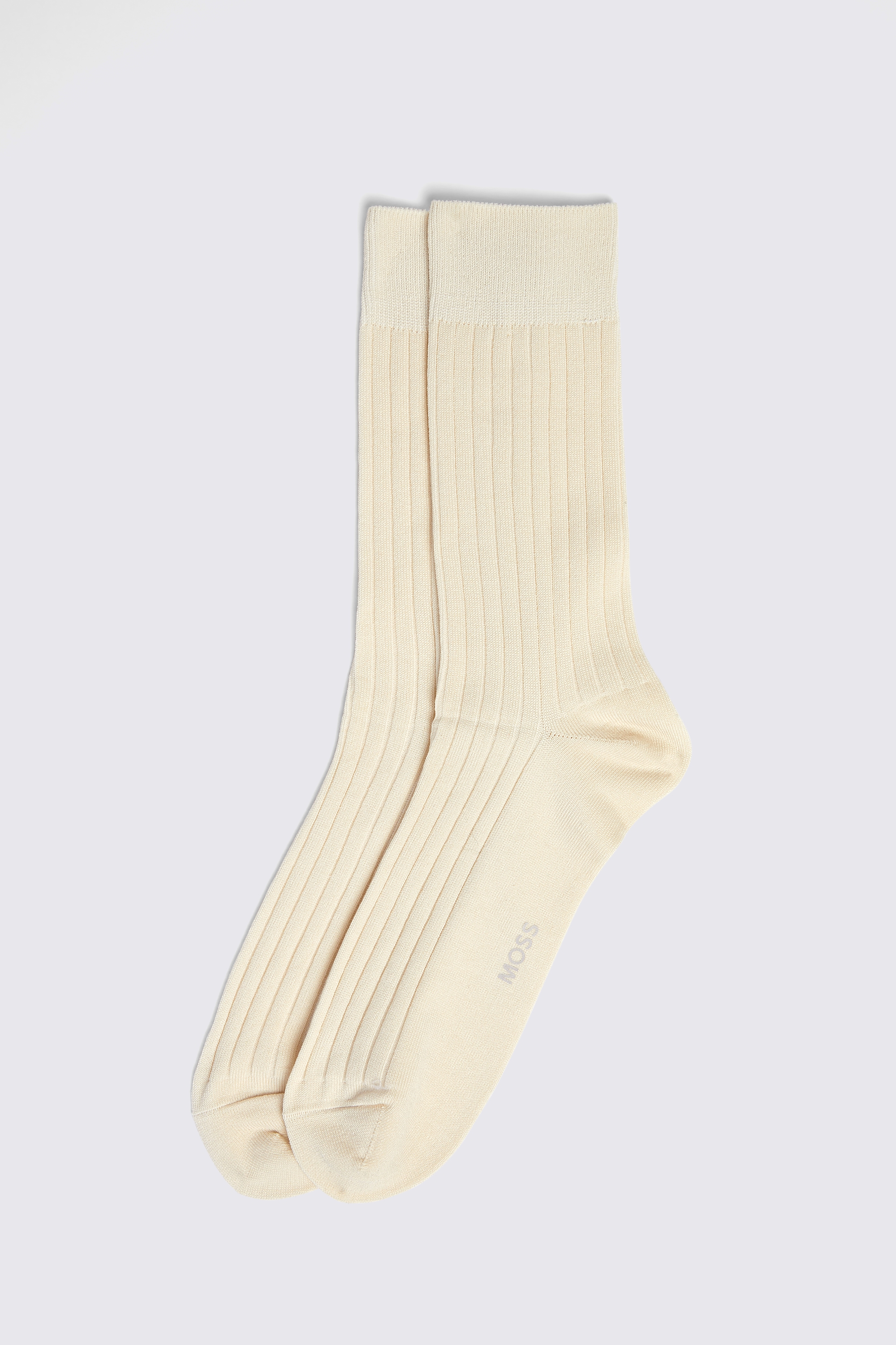 Off-White Fine Ribbed Socks | Buy Online at Moss