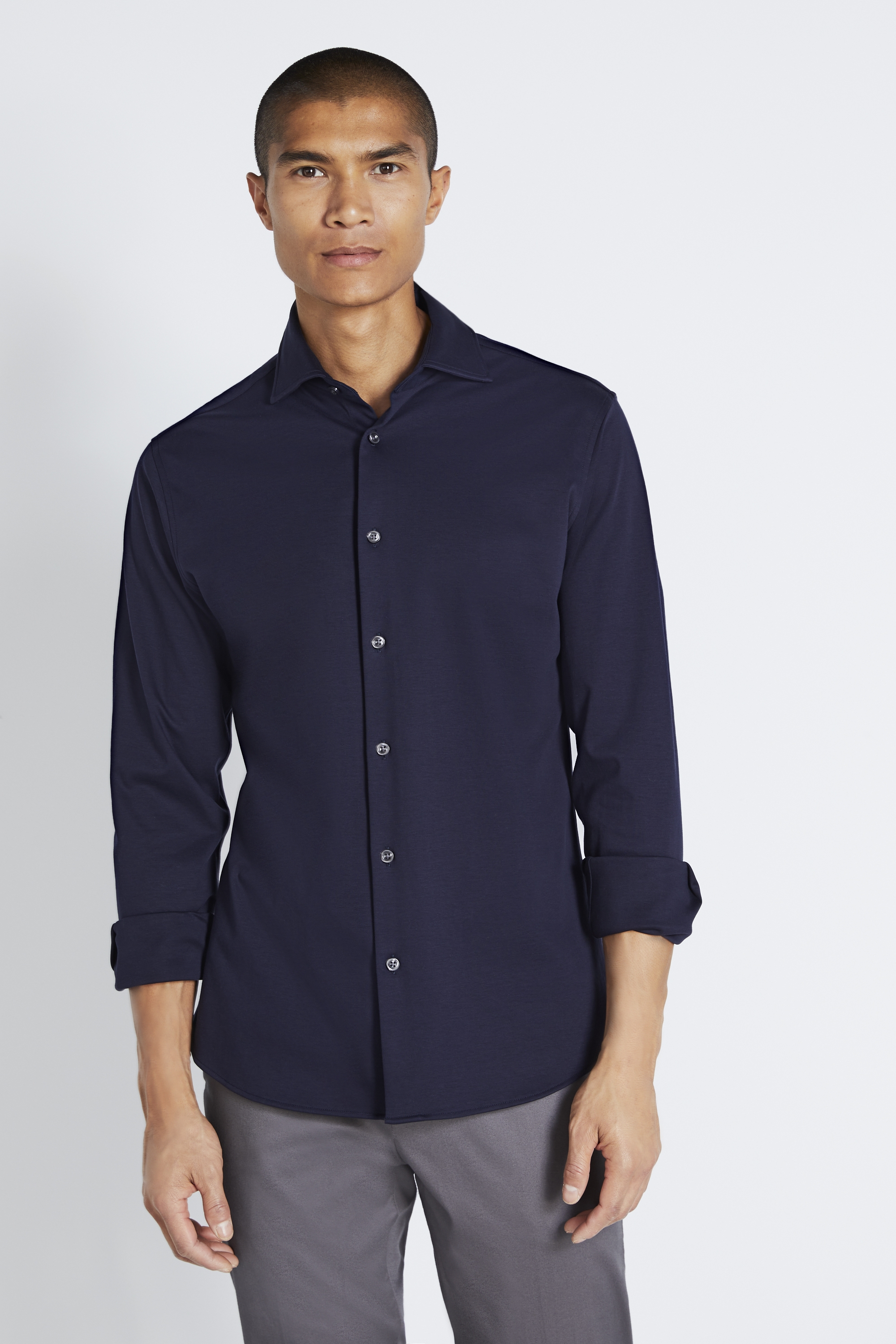 navy shirt
