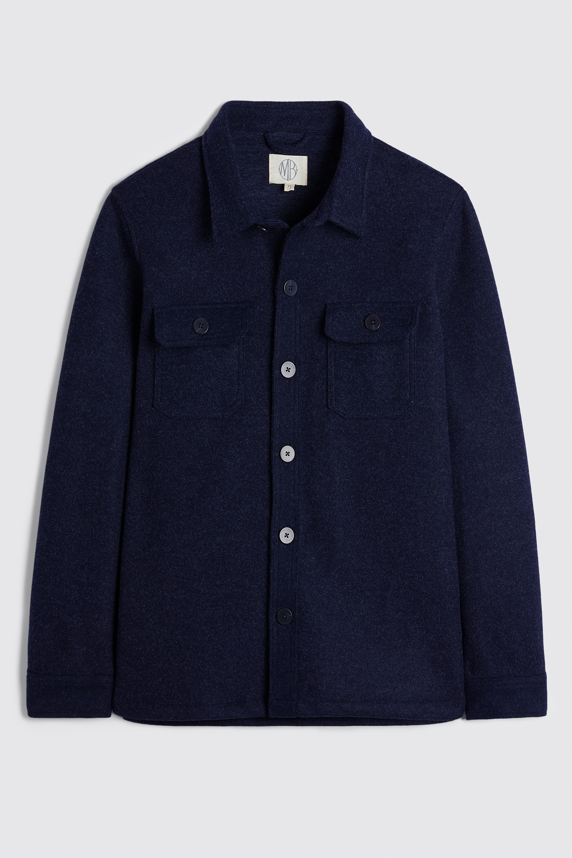 Navy Flannel Shacket | Buy Online at Moss