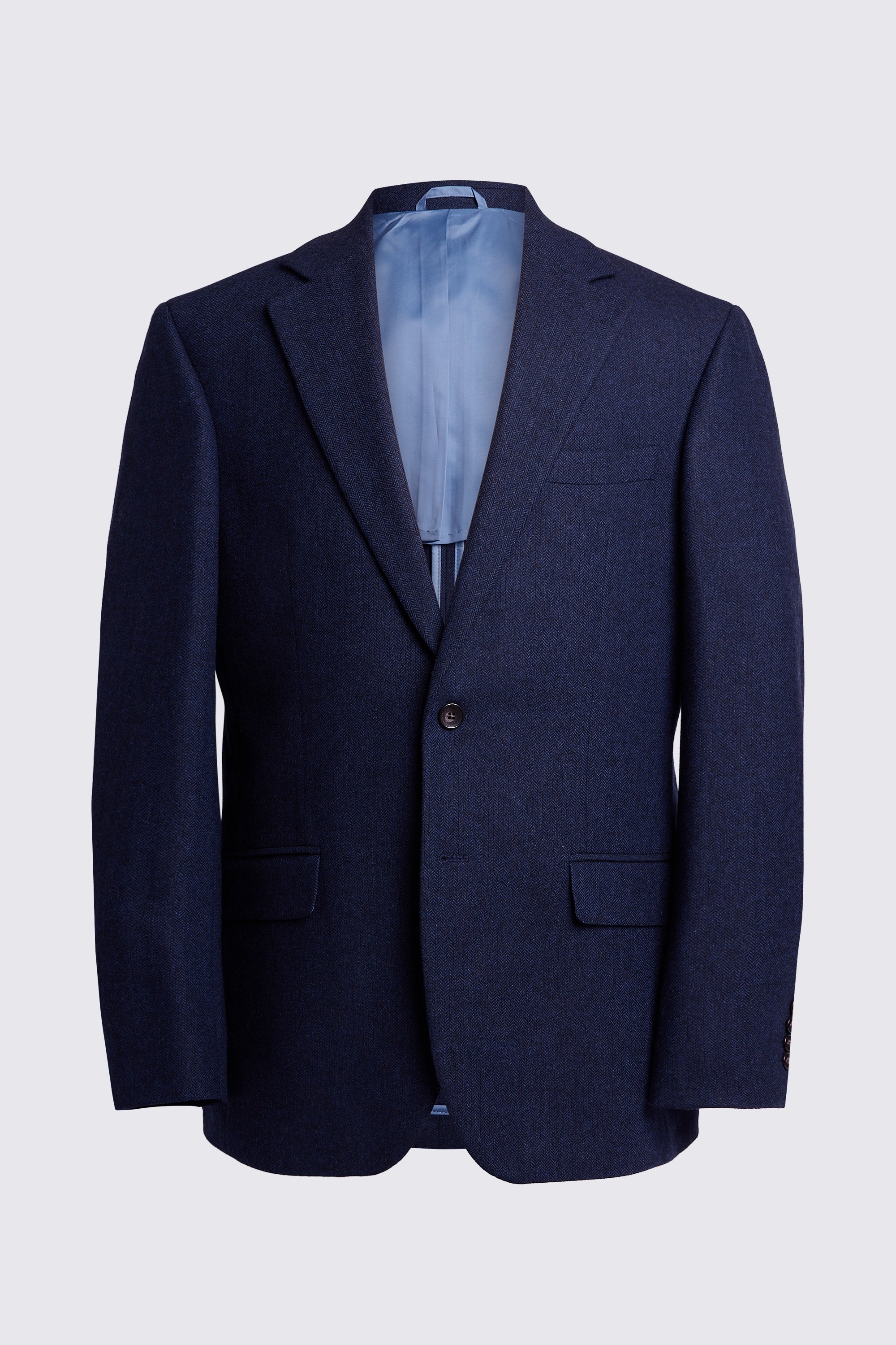 Custom Made ink herringbone suit