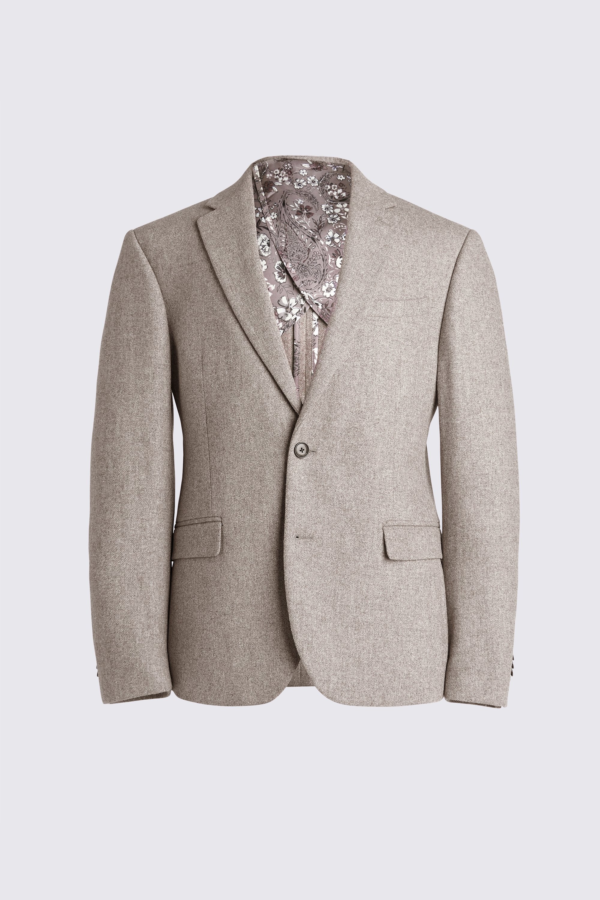 Custom Made stone donegal tweed suit