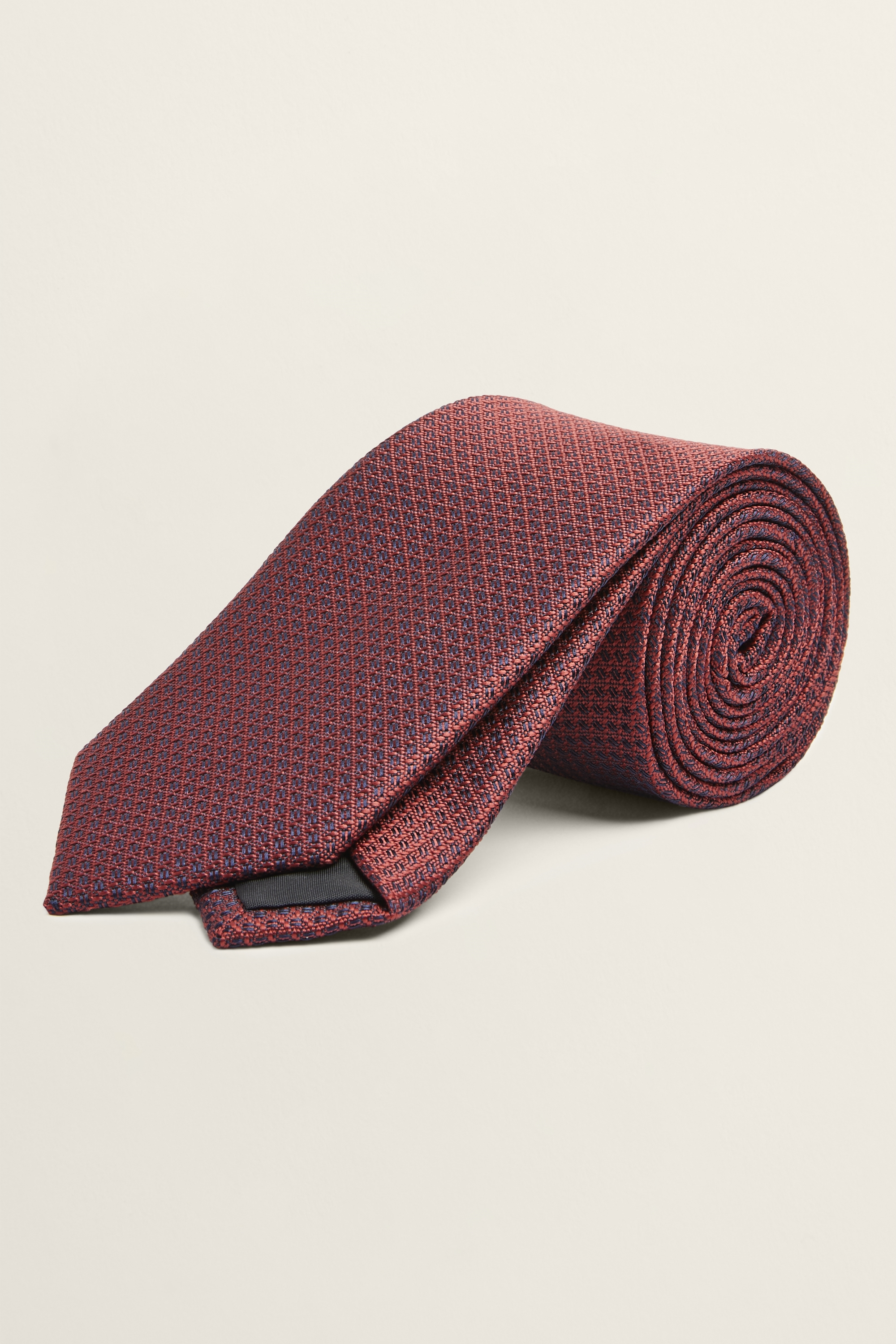 Red Textured Tie