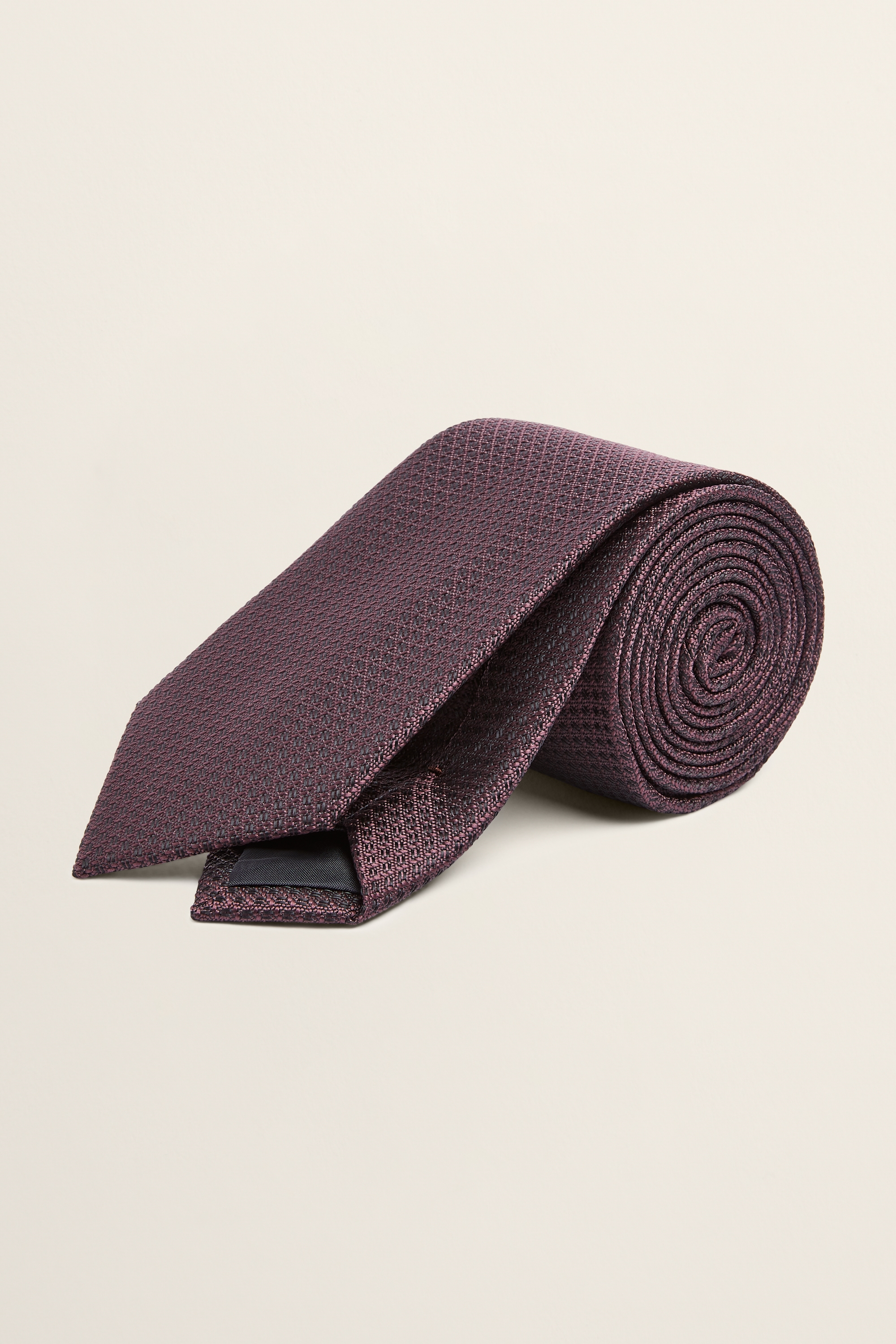Burgundy Textured Tie | Buy Online at Moss