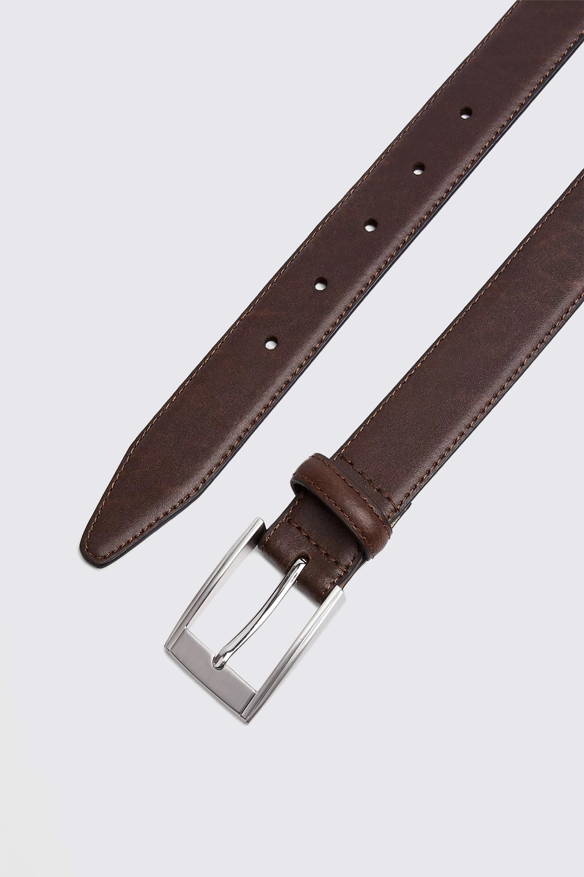 Brown Leather Belt | Buy Online at Moss