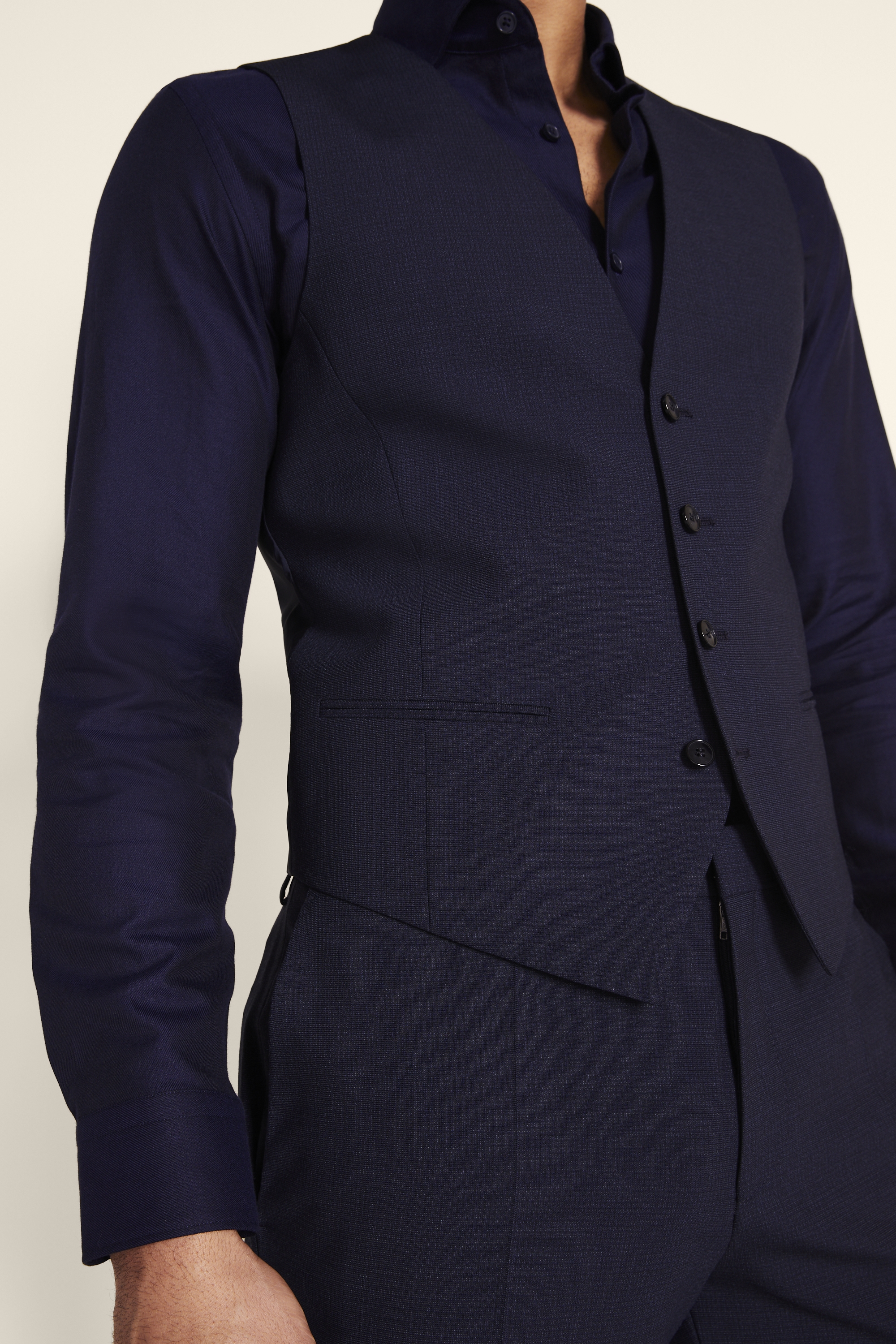 Slim Fit Navy Waistcoat