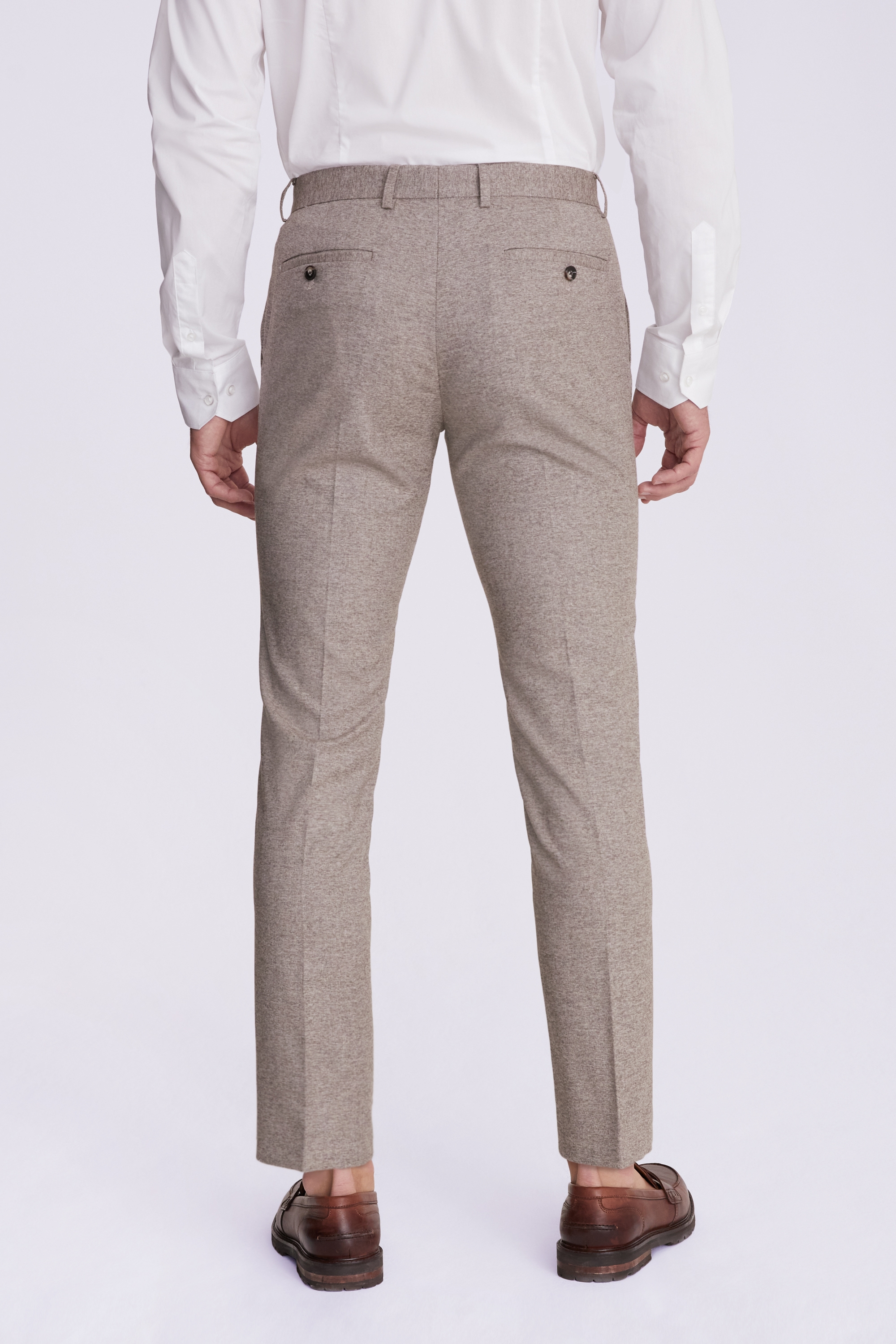 Slim Neutral Trousers | Buy Online at Moss