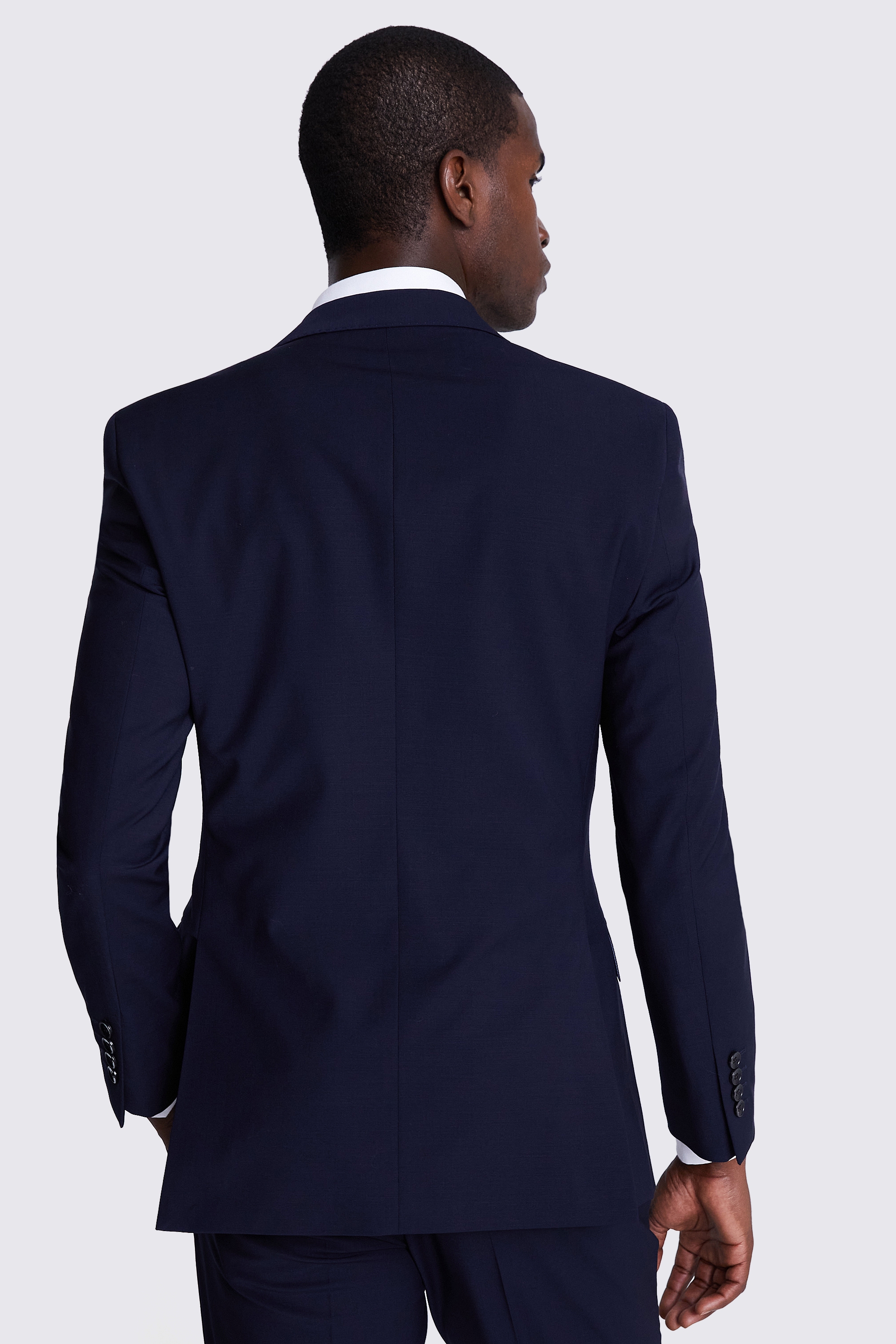 Tailored Fit Navy Performance Jacket | Buy Online at Moss