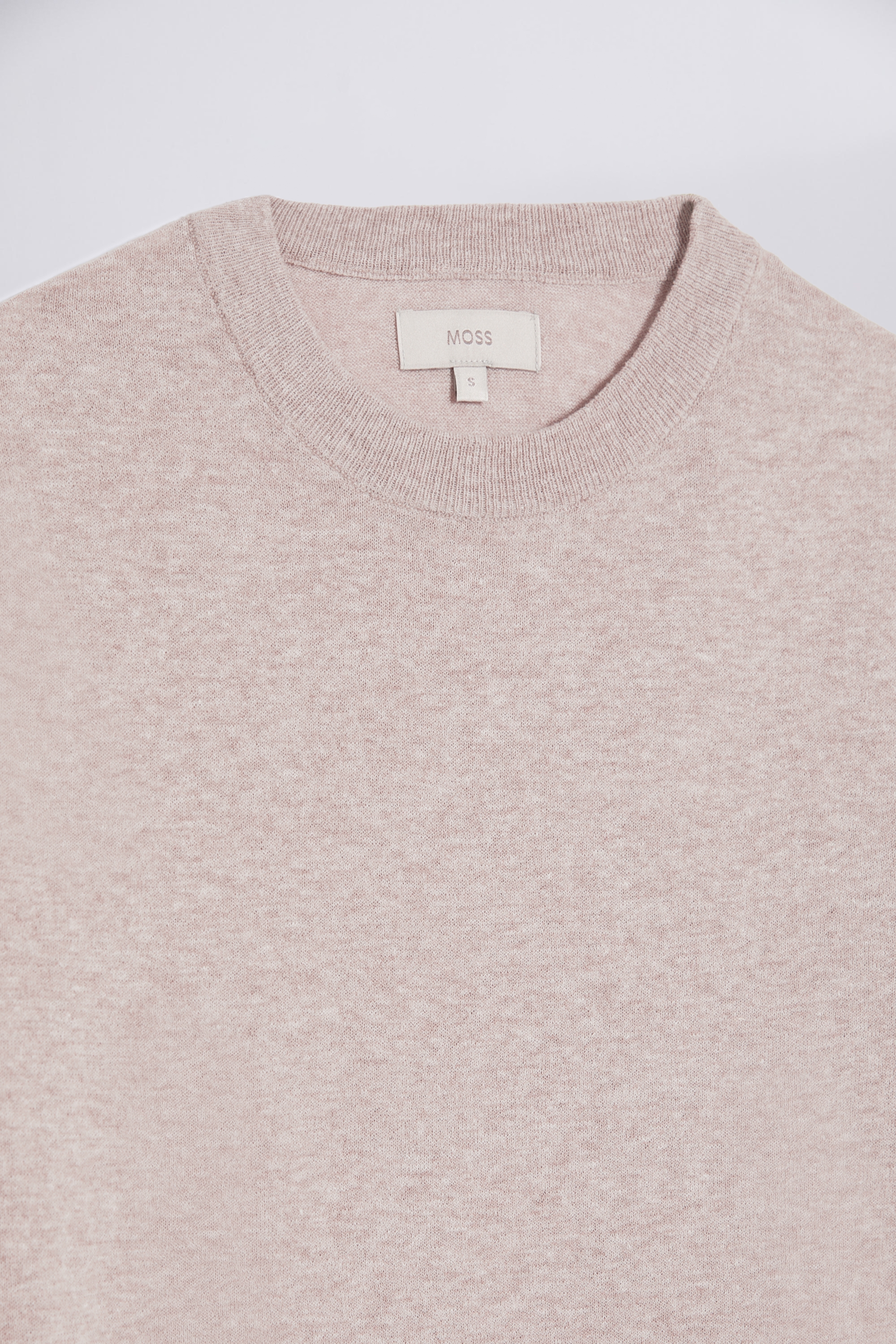 Linen Blend Oatmeal T-shirt | Buy Online at Moss