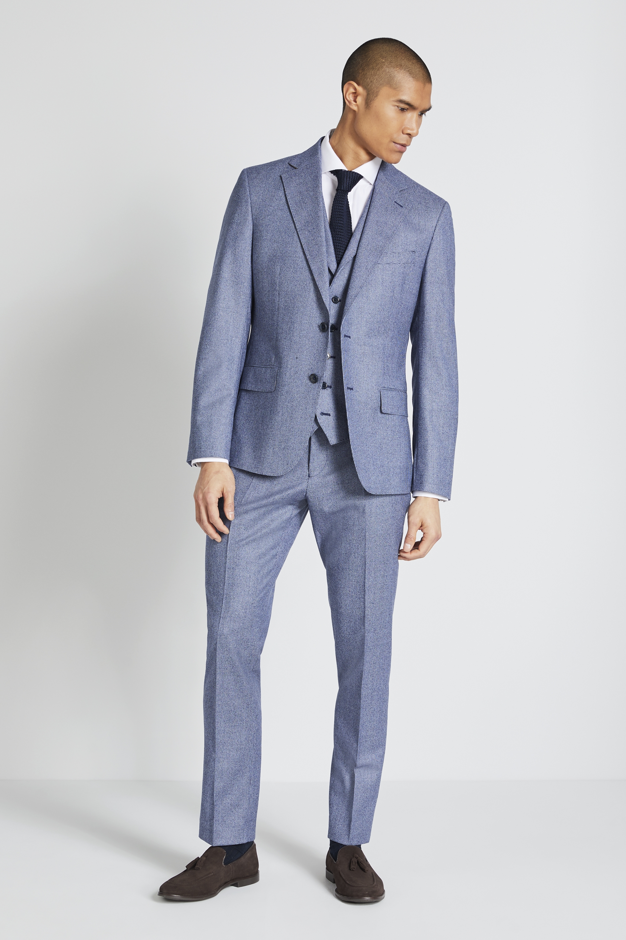 moss bros puppytooth suit