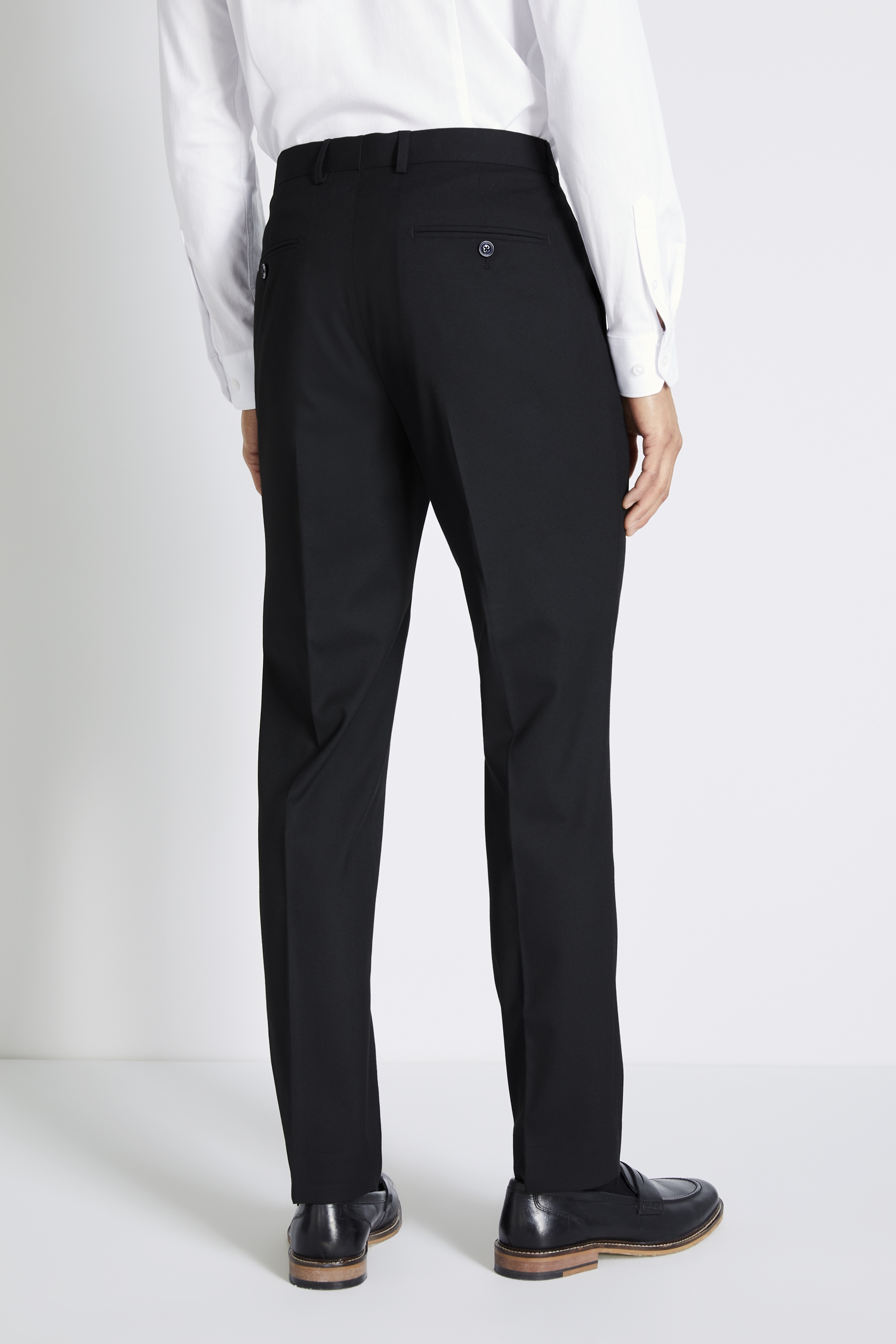 Slim Fit Black Trousers | Buy Online at Moss