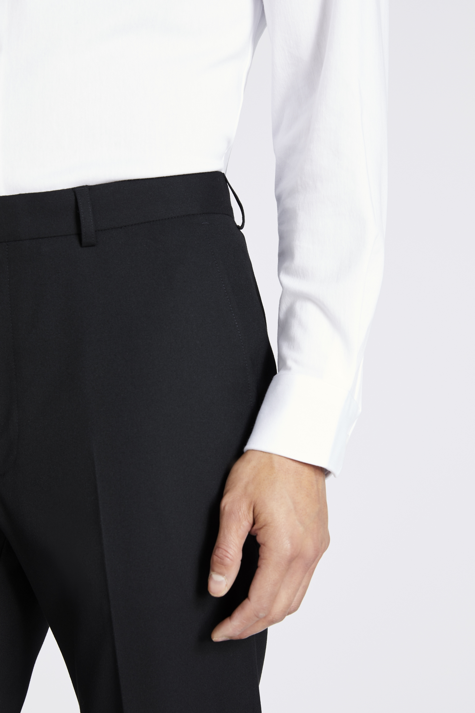 Slim Fit Black Trousers