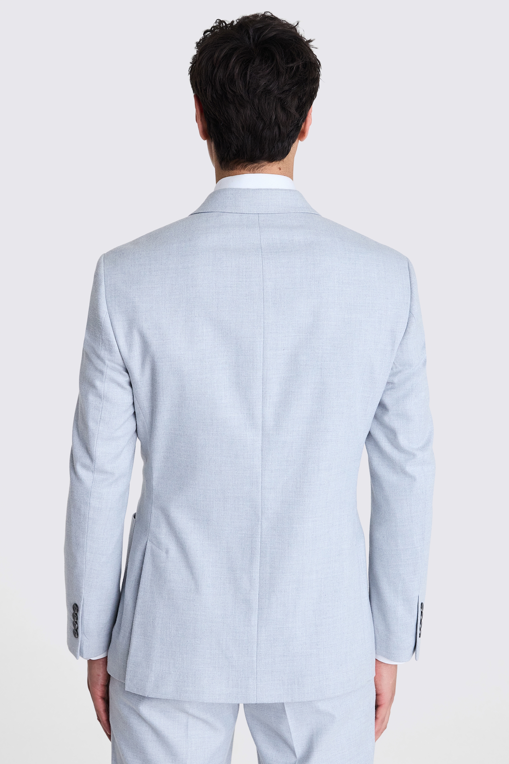 Tailored Fit Light Grey Flannel Jacket