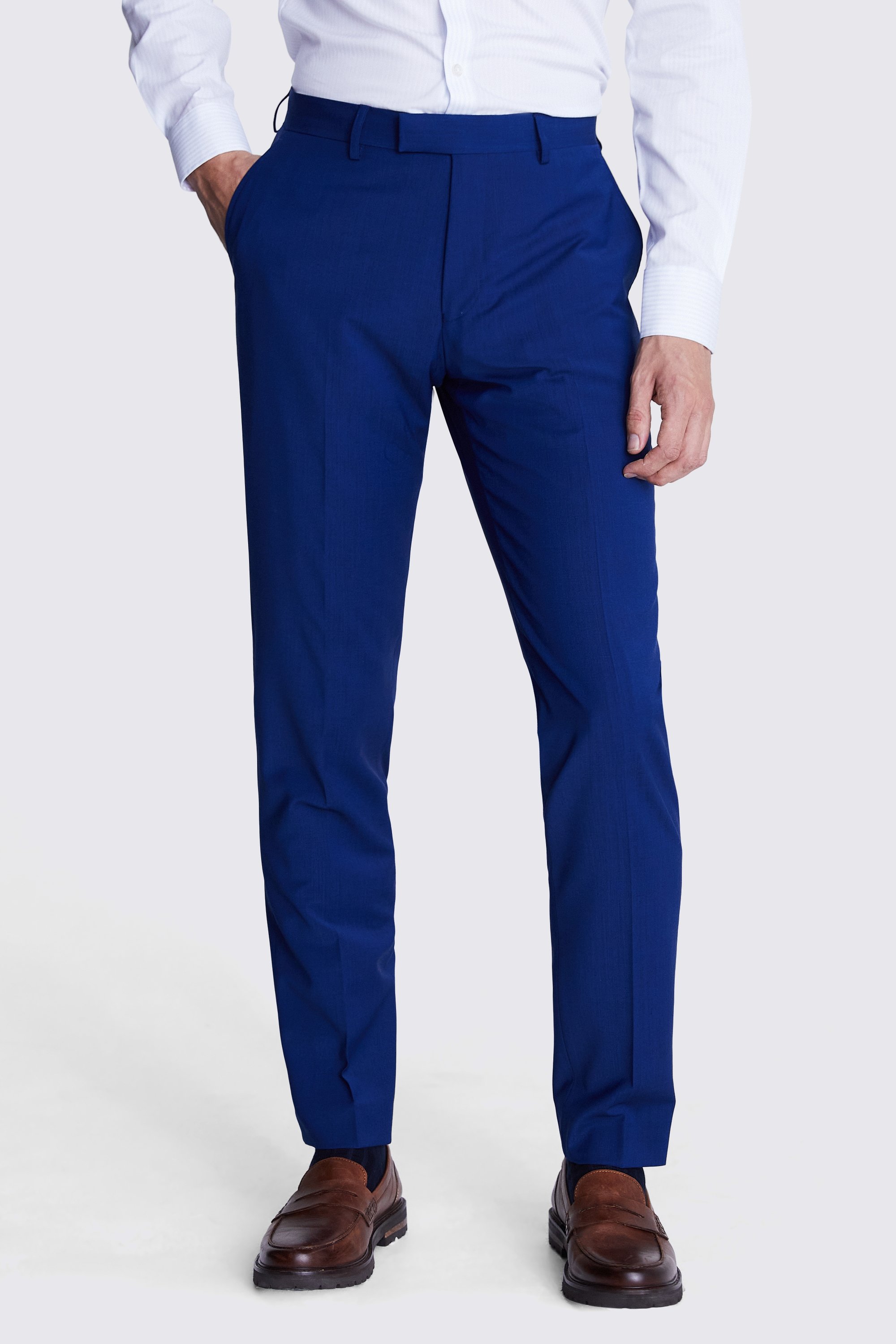 Tailored Fit Royal Blue Trousers