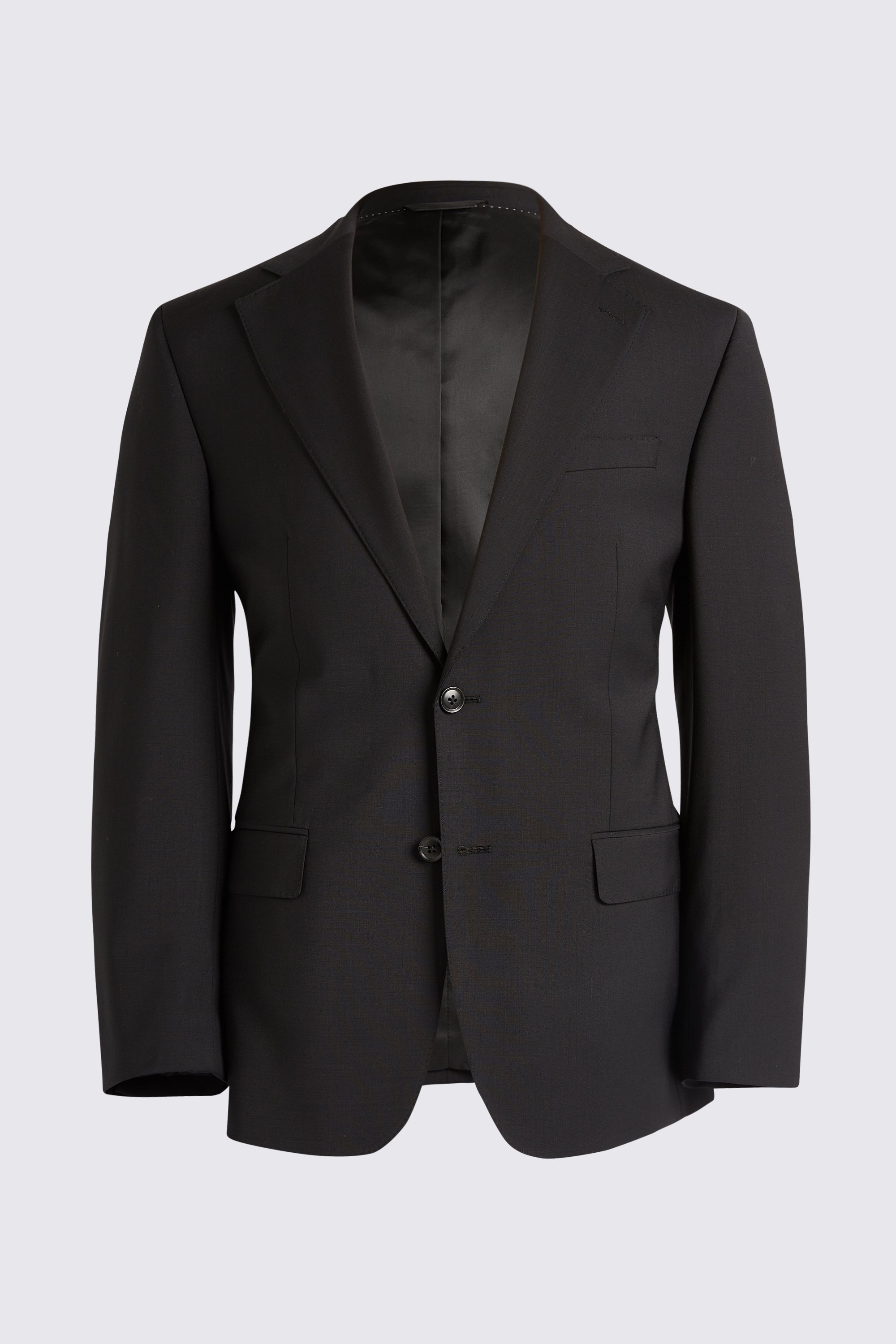 Tailored Fit Black Performance Suit