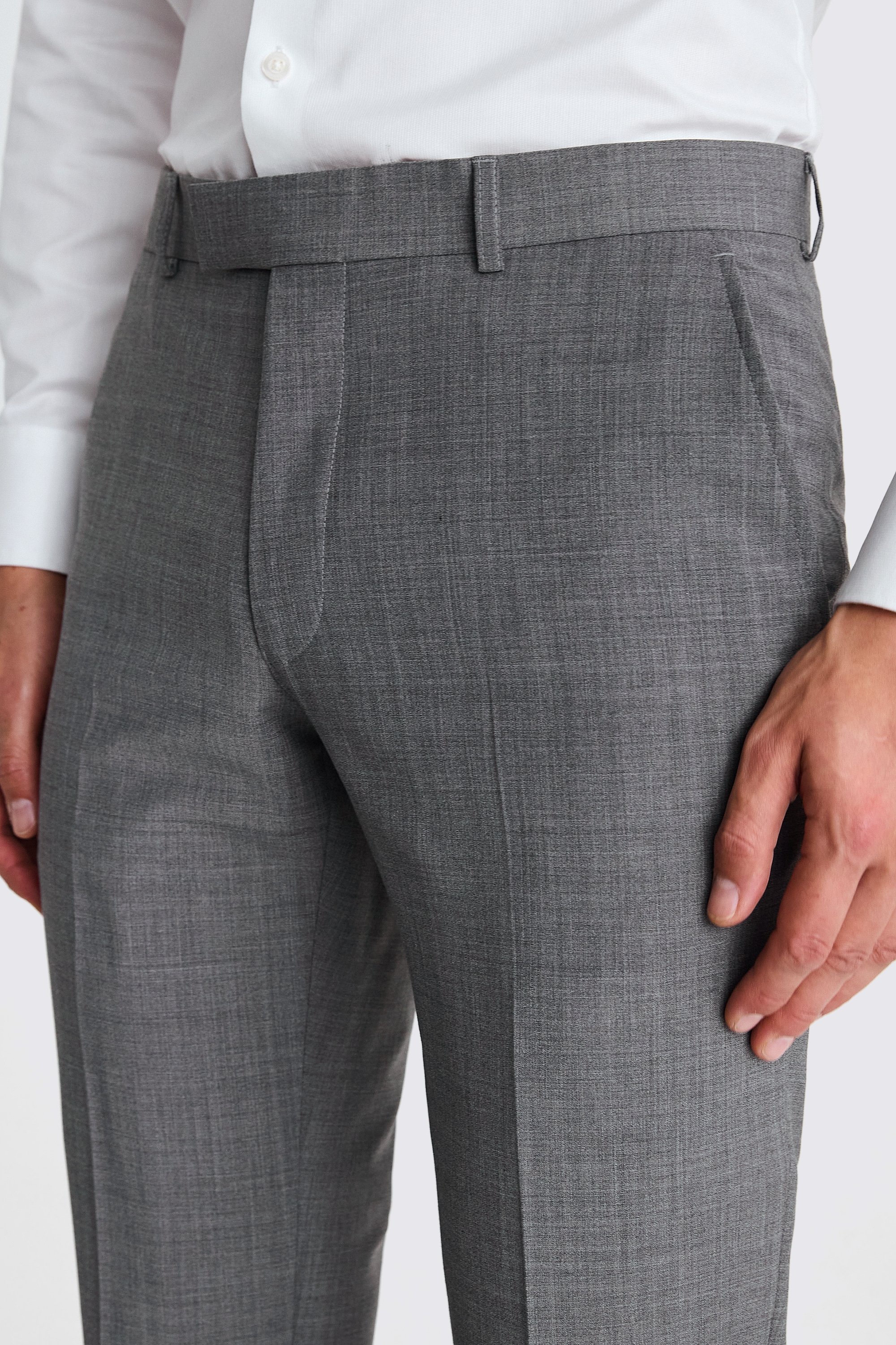 DKNY Slim Fit Grey Performance Trousers