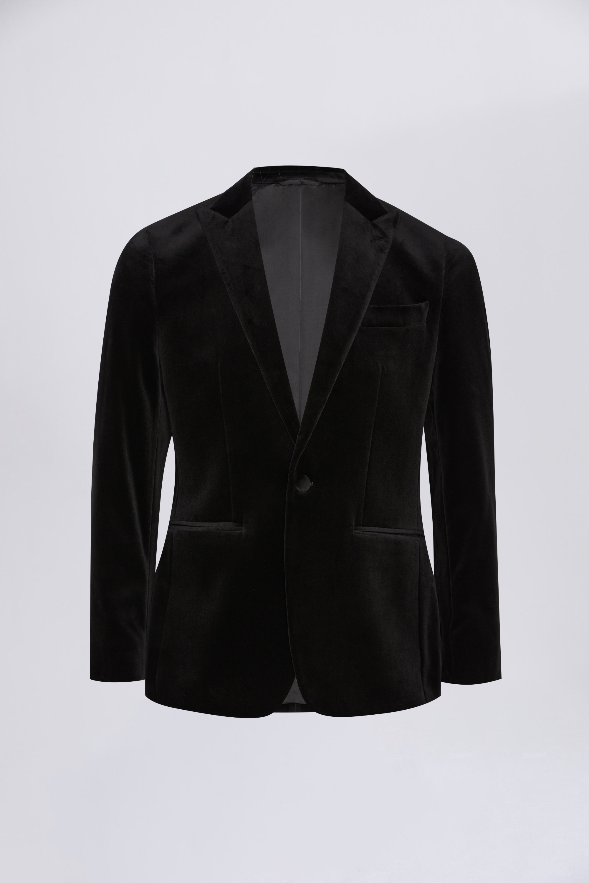 Regular Fit Black Velvet Jacket | Buy Online at Moss