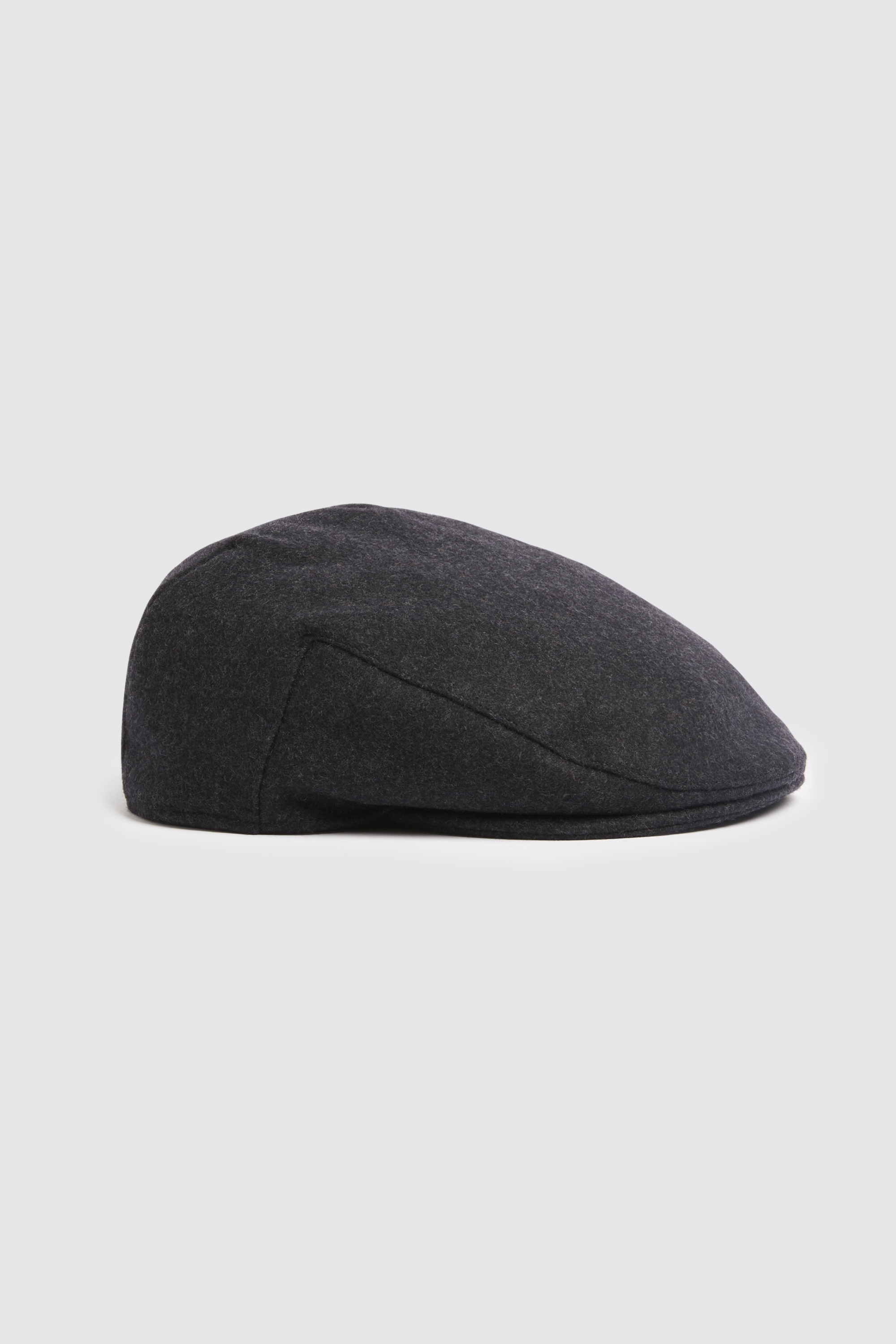 Charcoal Melton Flat Cap | Buy Online at Moss