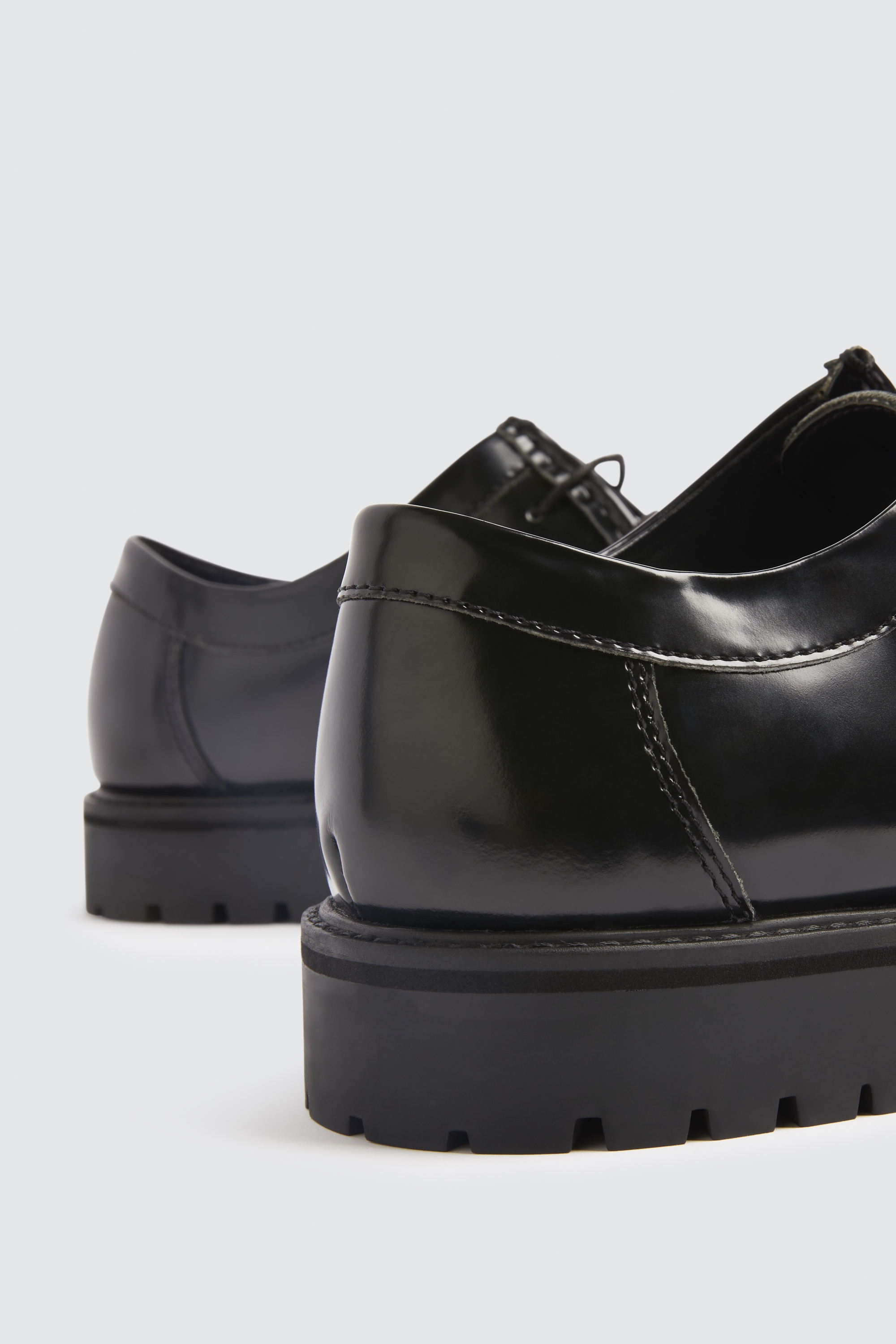 Black Chunky Sole Shoe