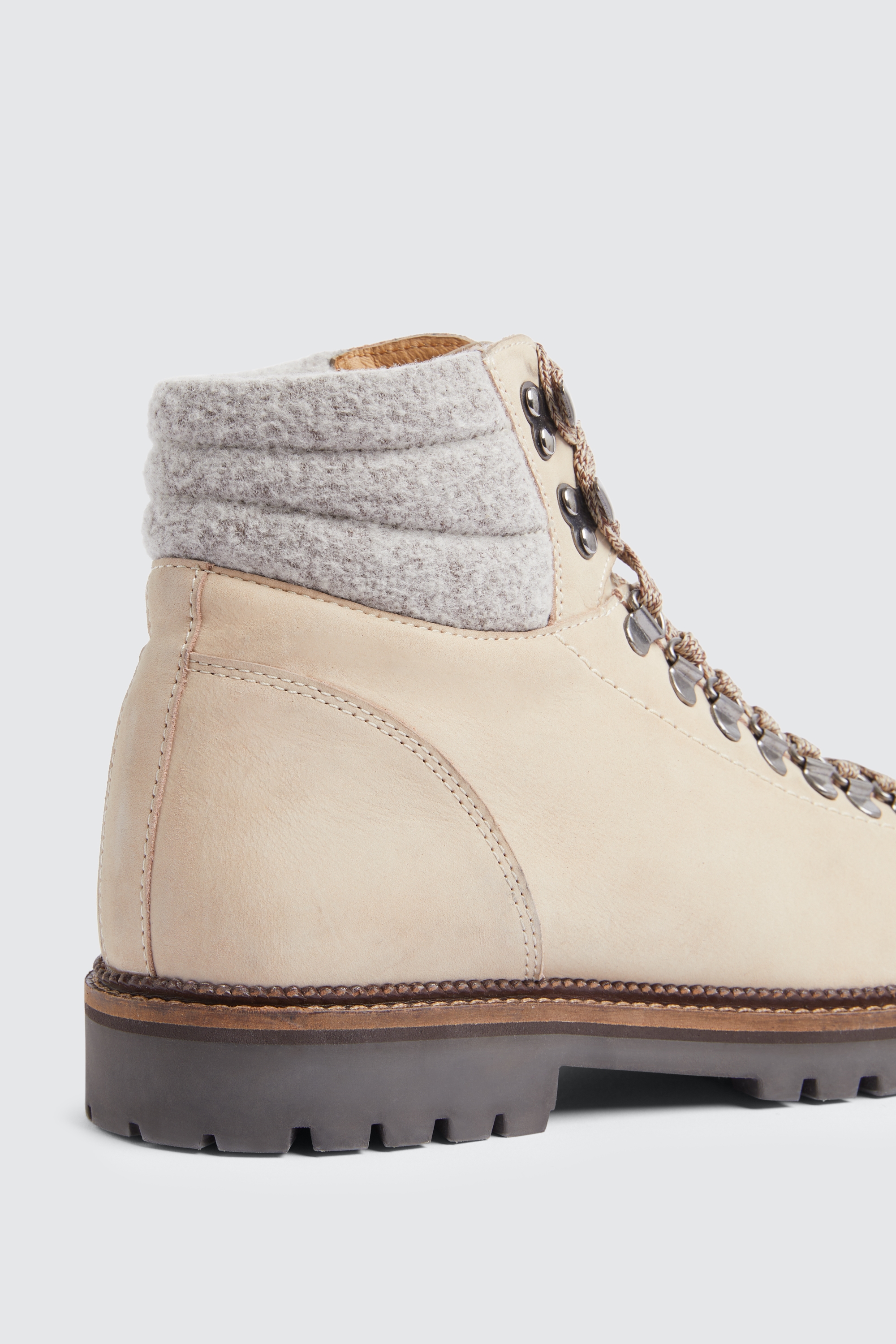 Cream Hiking Boot