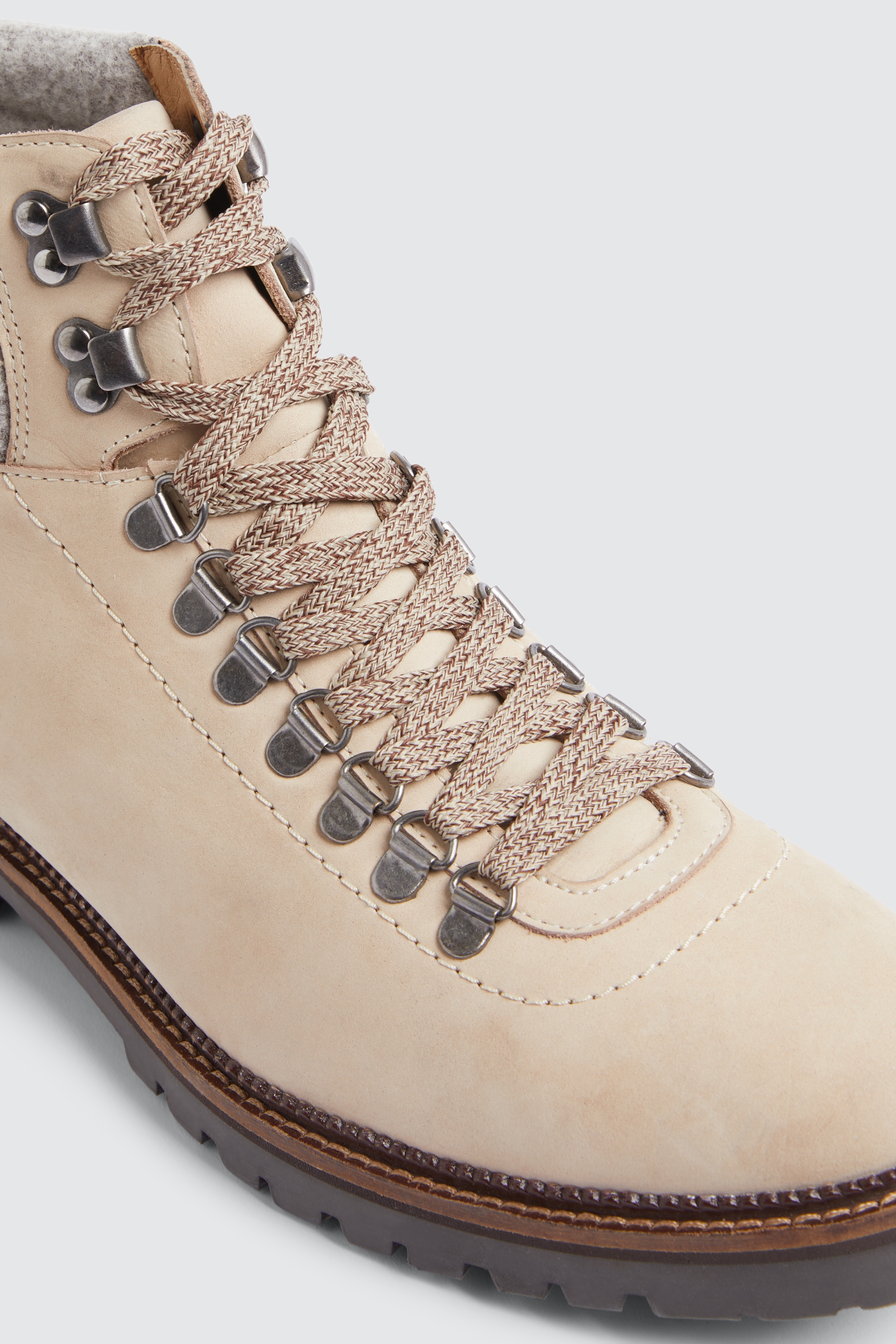 Cream Hiking Boot