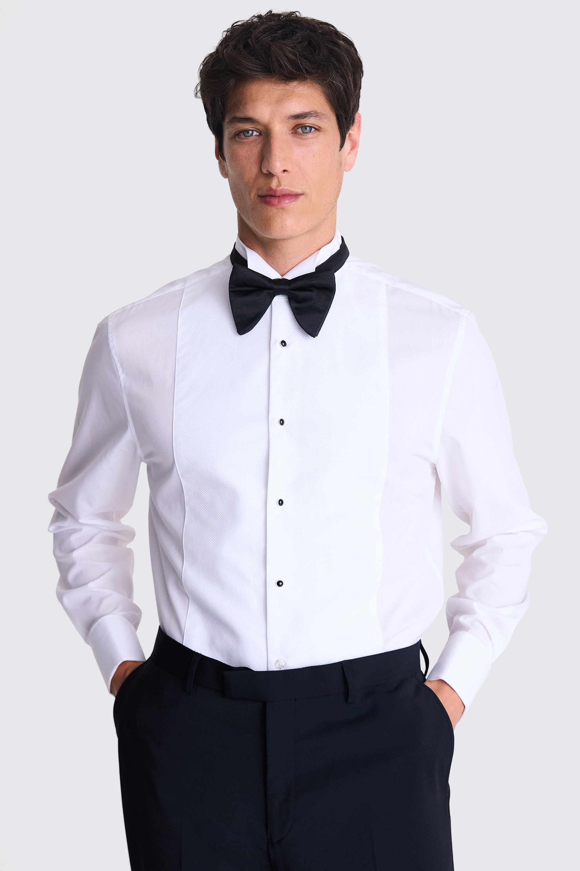 Regular Fit White Wing Collar Marcella Dress Shirt | Buy Online at Moss