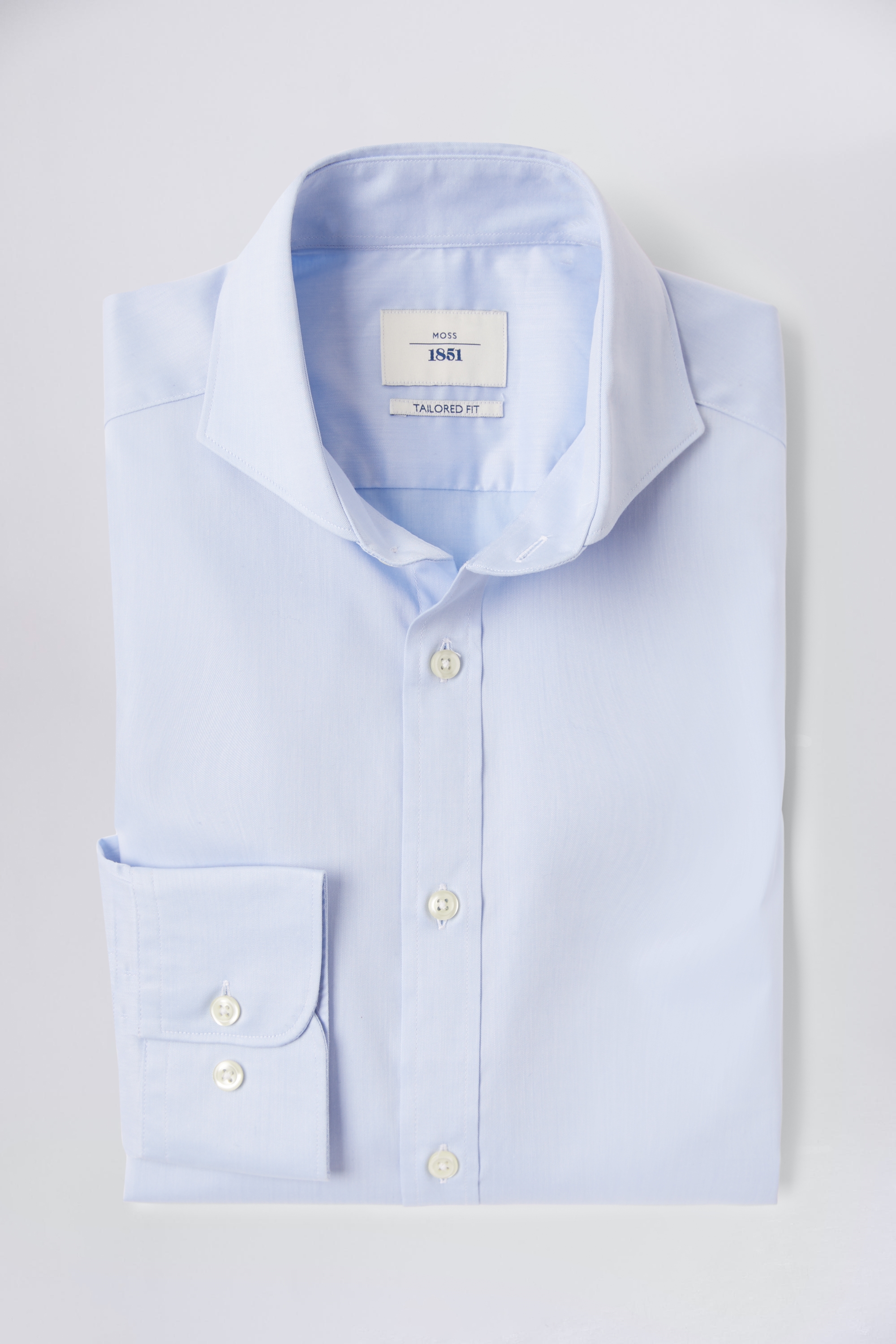 Tailored Fit Sky Twill Stretch Shirt