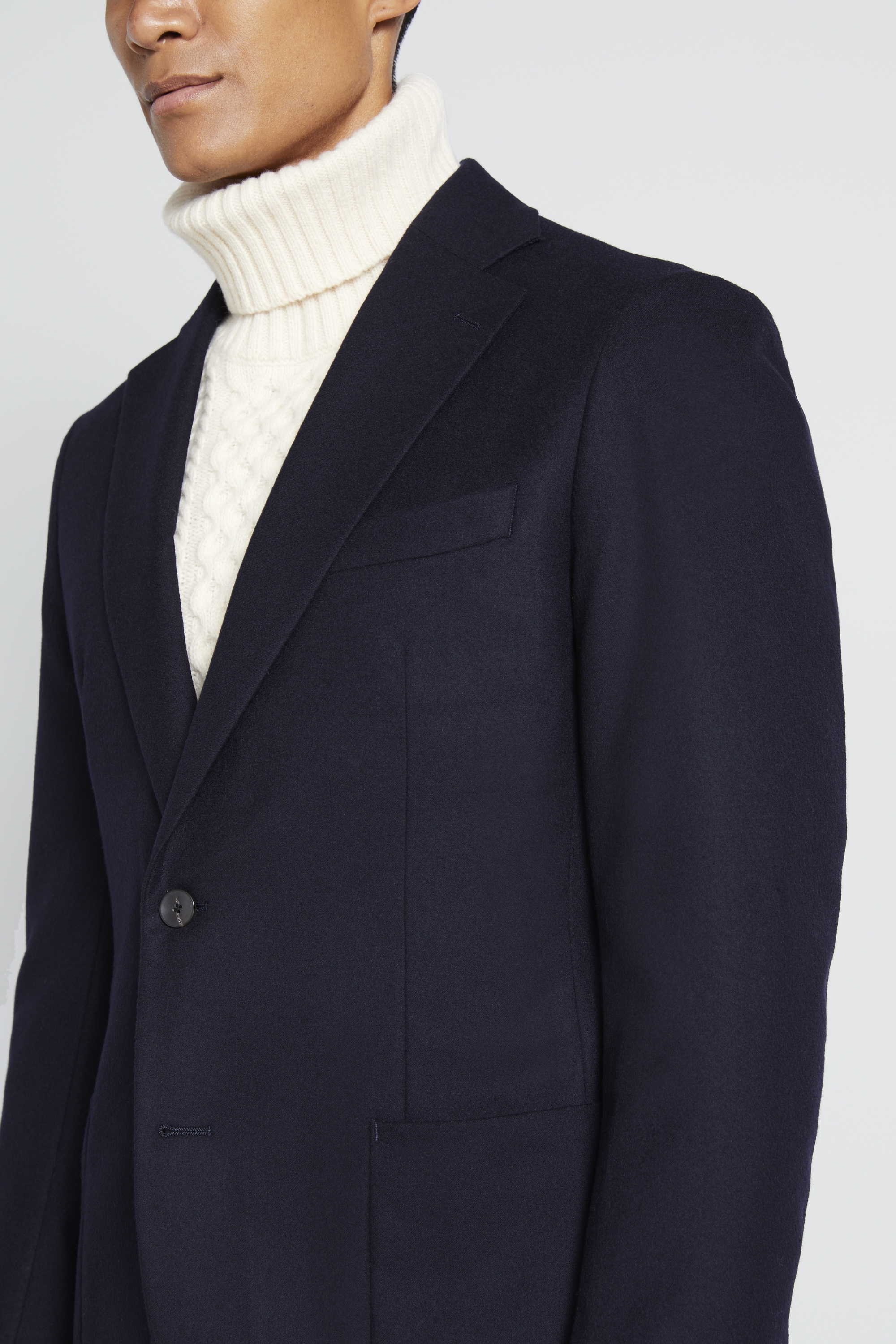 Navy Wool Jacket | Buy Online at Moss