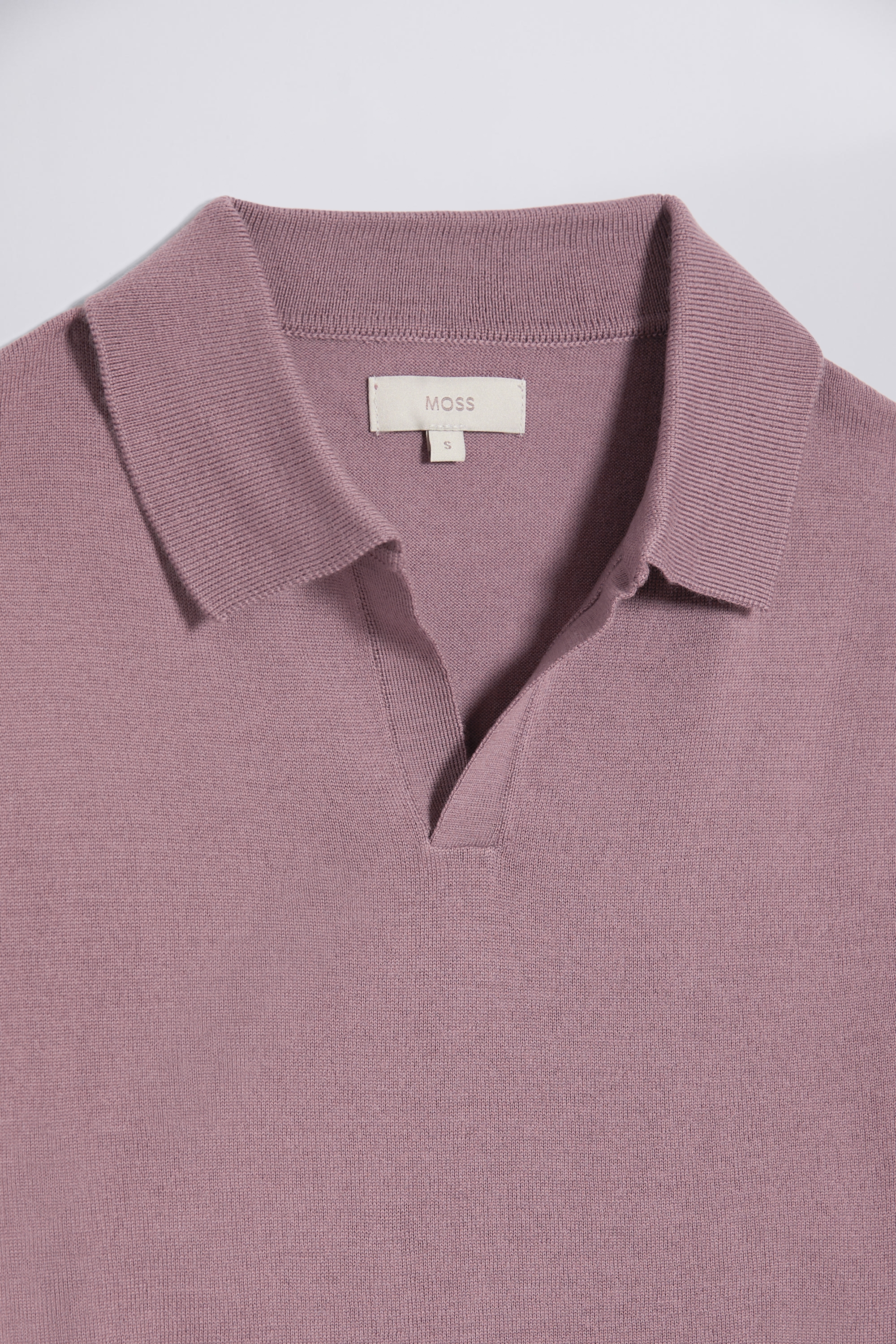 Dusty Pink Merino Skipper Polo | Buy Online at Moss