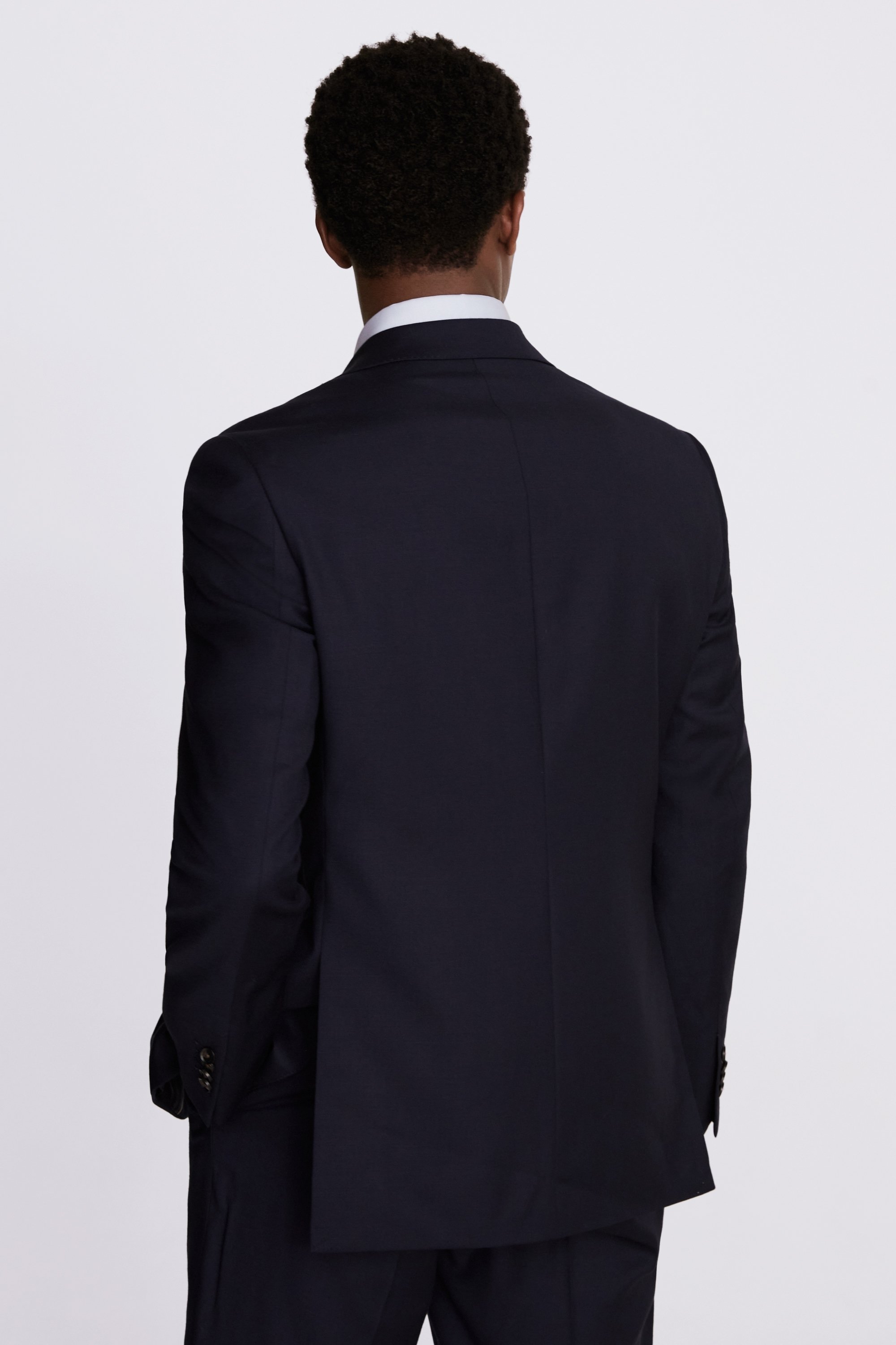 Custom Made navy twill suit
