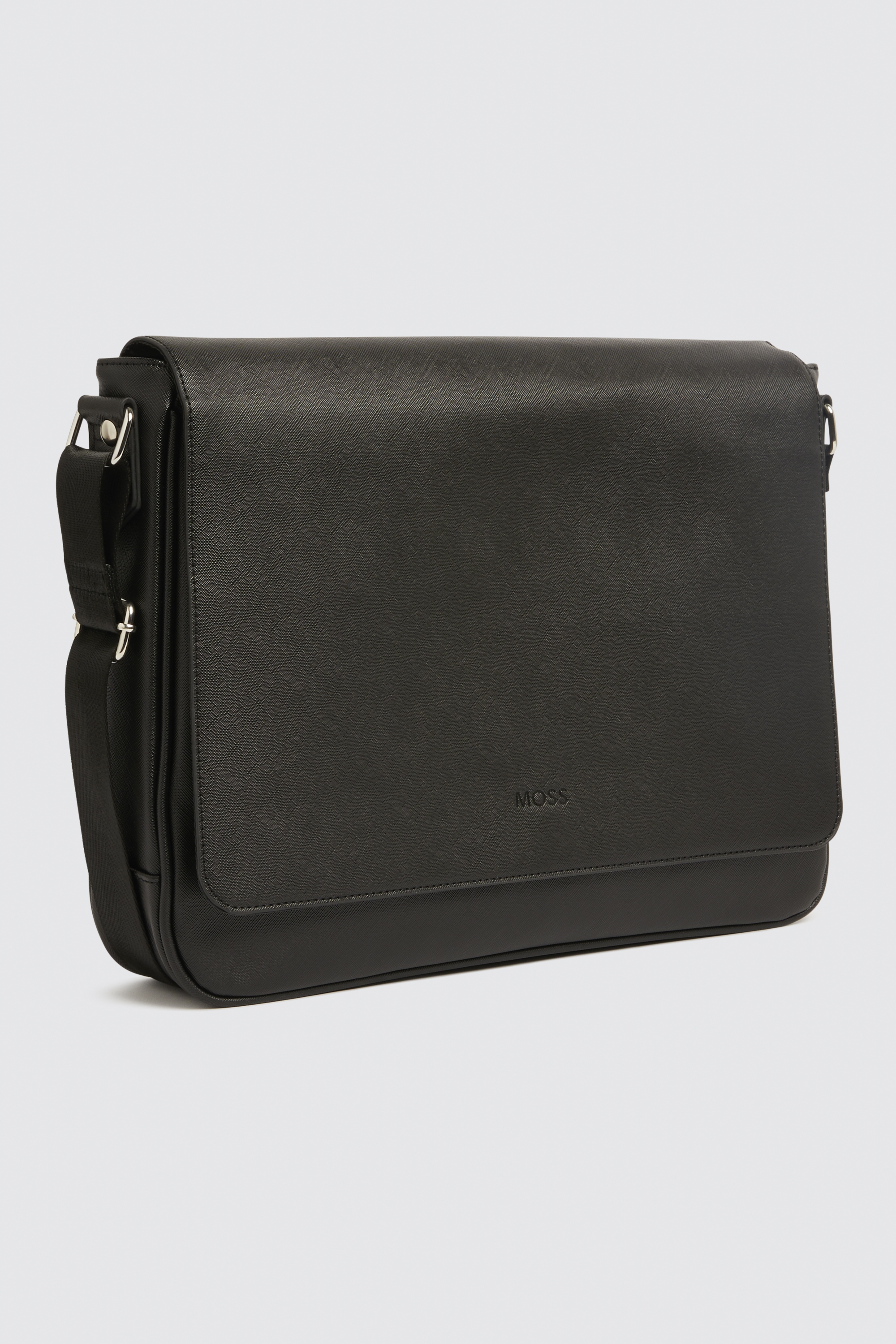 Moss Black Saffiano Dispatch Bag | Buy Online at Moss