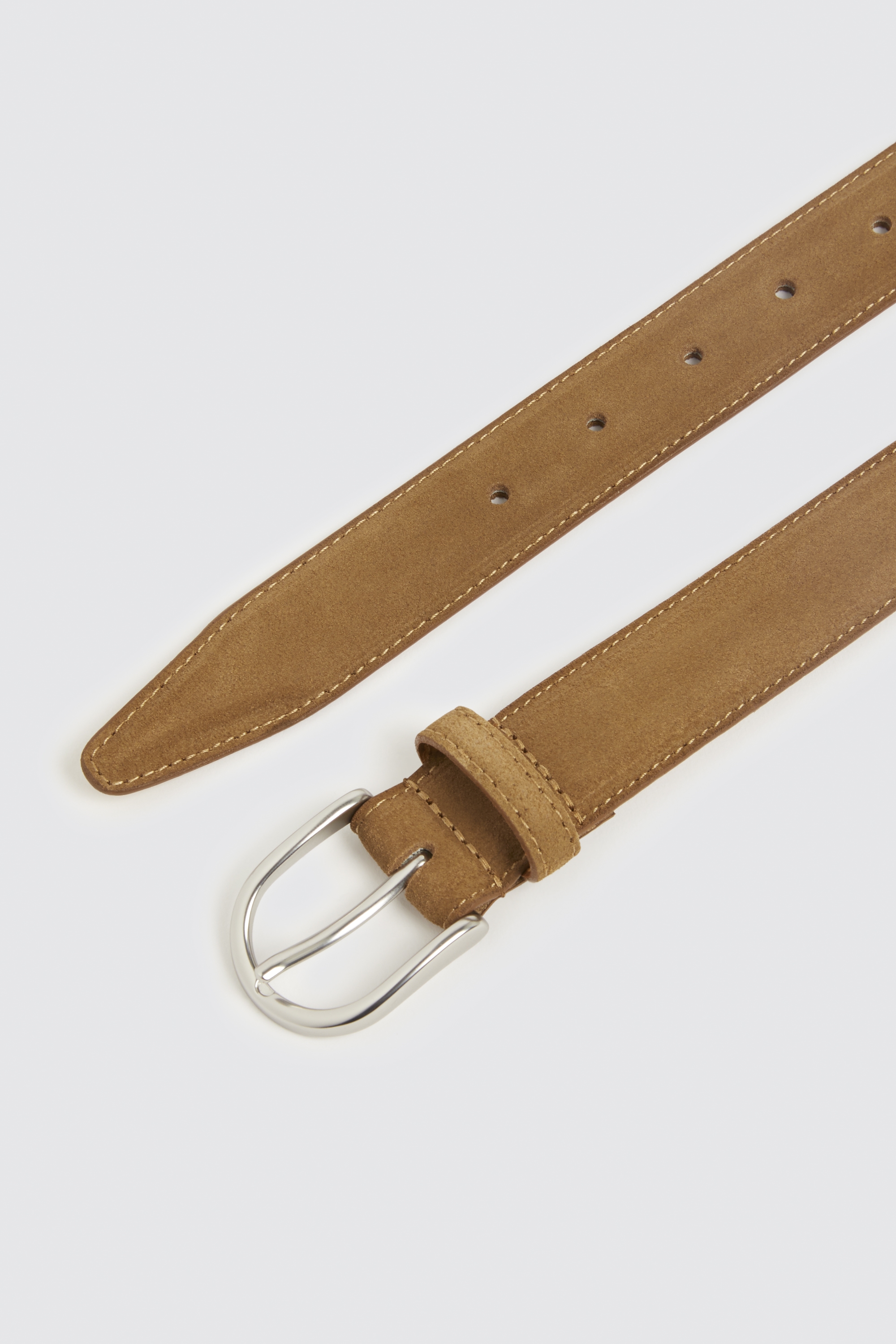 Made In England Tobacco Suede Belt Buy Online At Moss