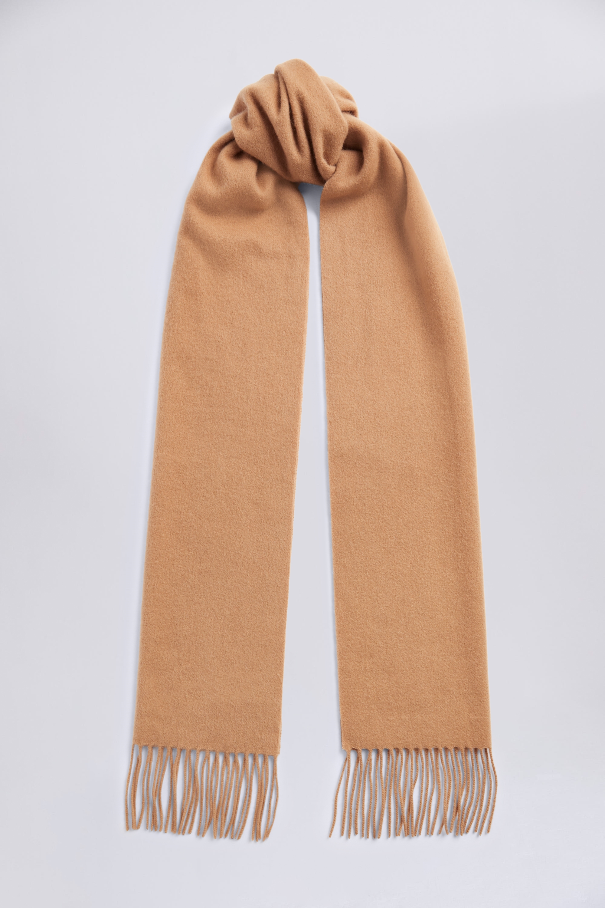 Camel Cashmere Blend Scarf