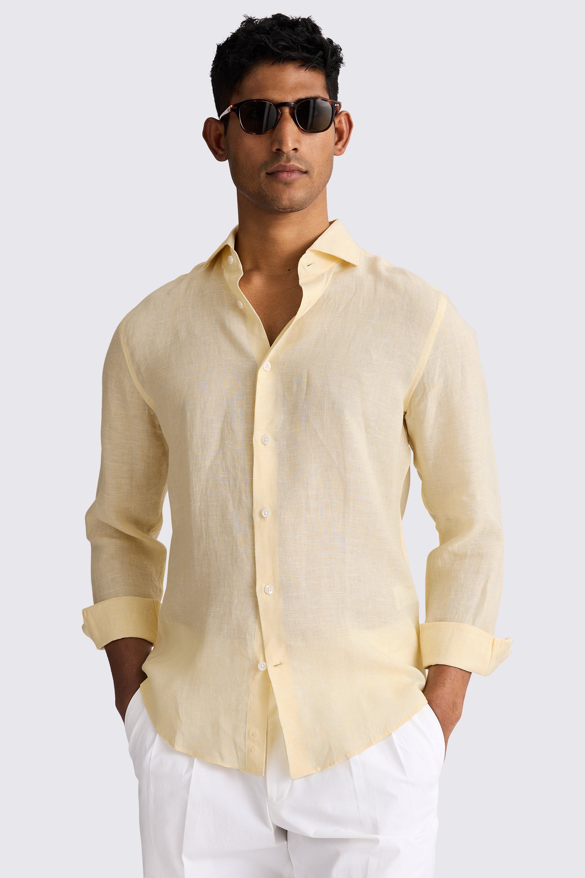 Yellow Linen Shirt