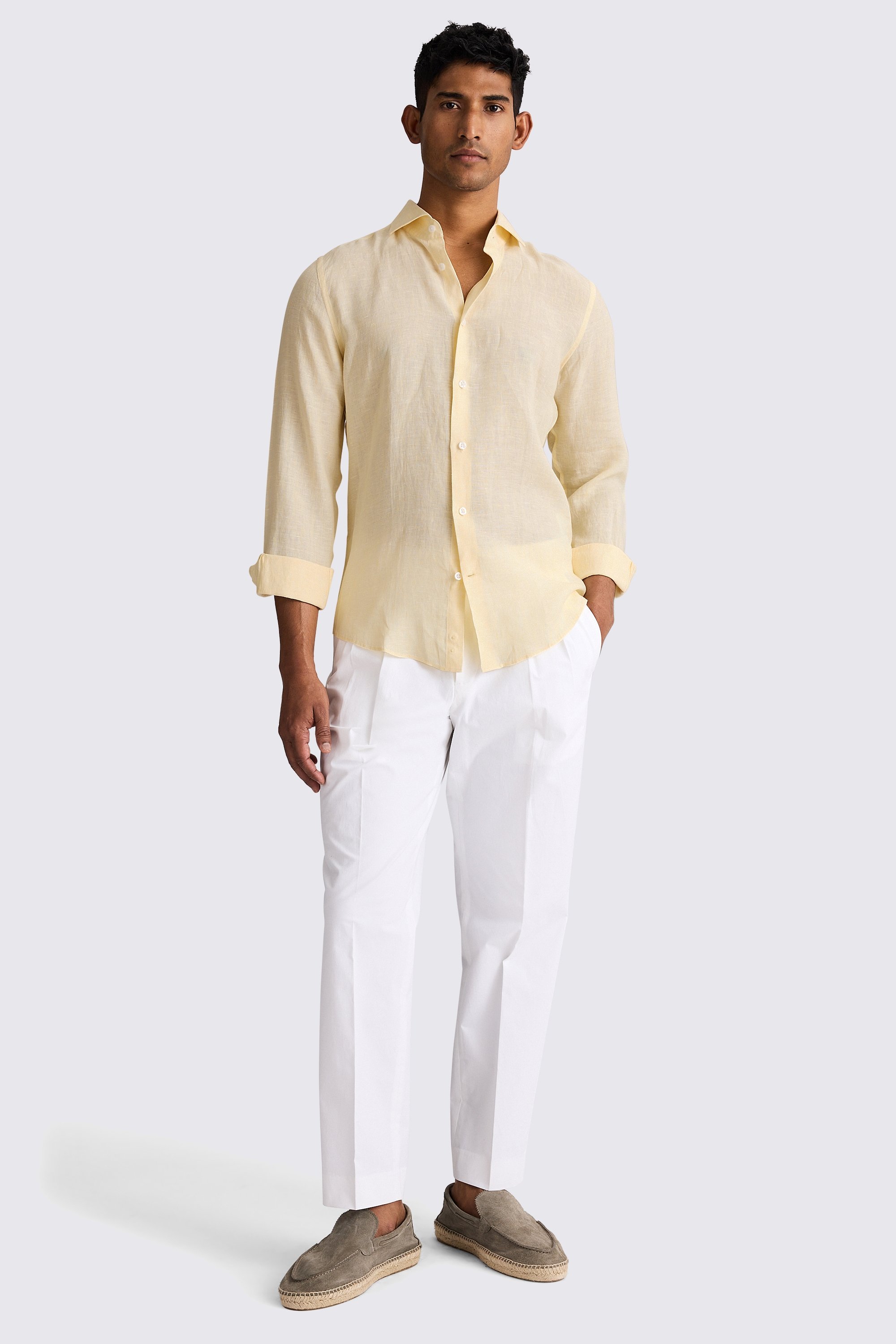 Yellow Linen Shirt