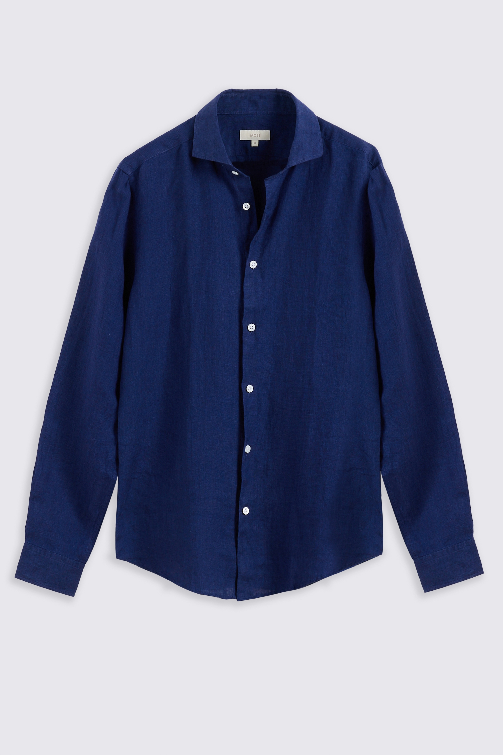 Bright Blue Linen Shirt