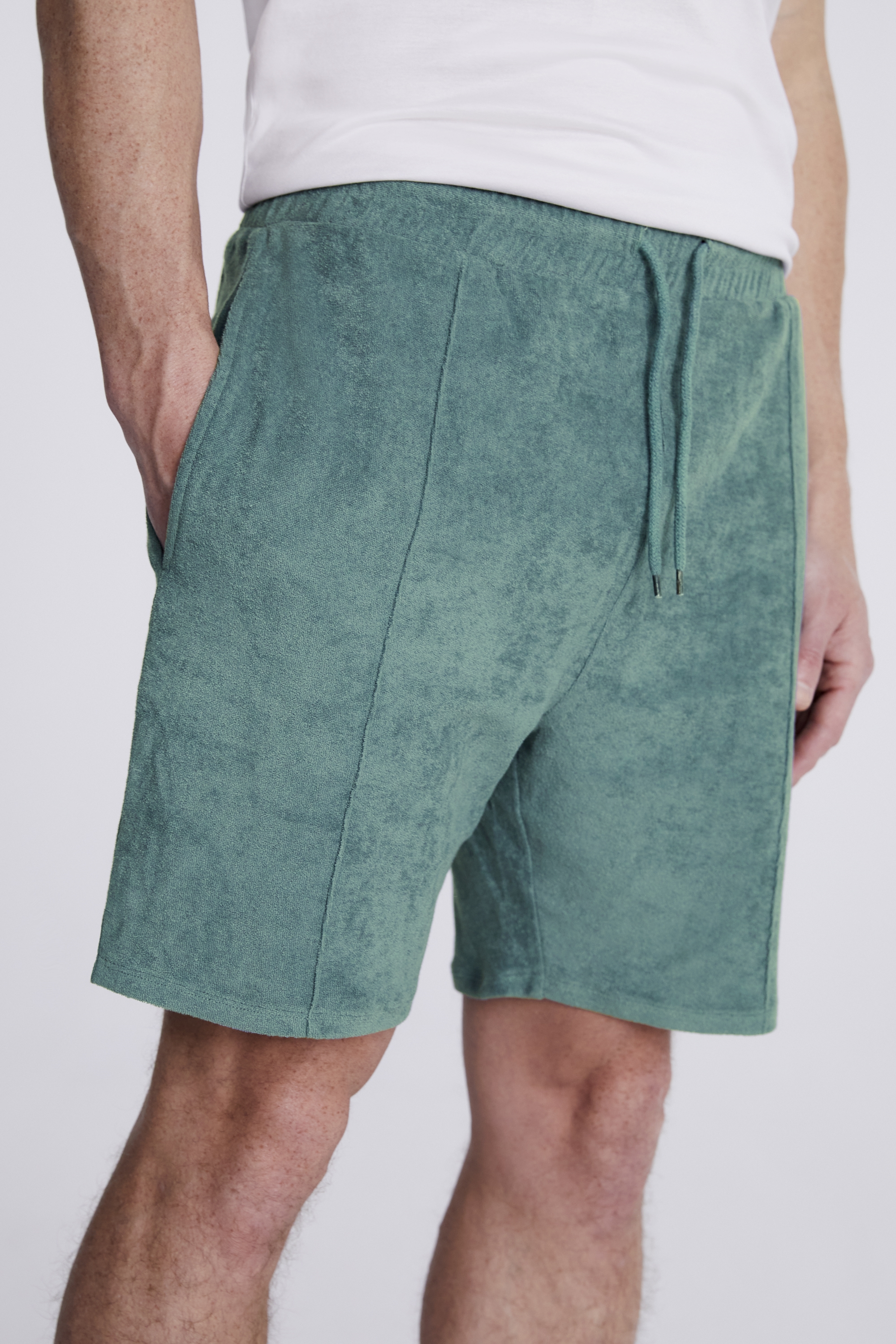 Sage Terry Towelling Shorts | Buy Online at Moss
