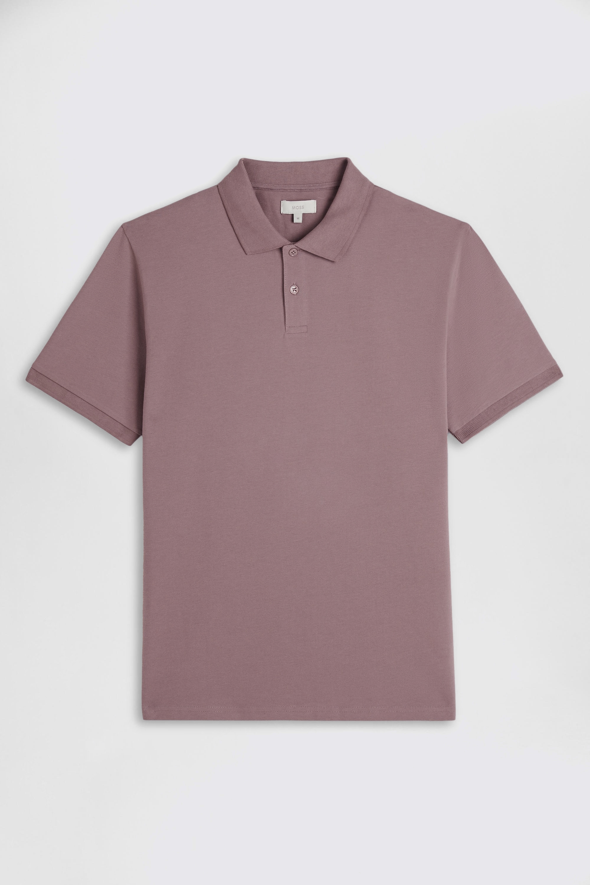 Dusty Pink Piqué Polo Shirt | Buy Online at Moss